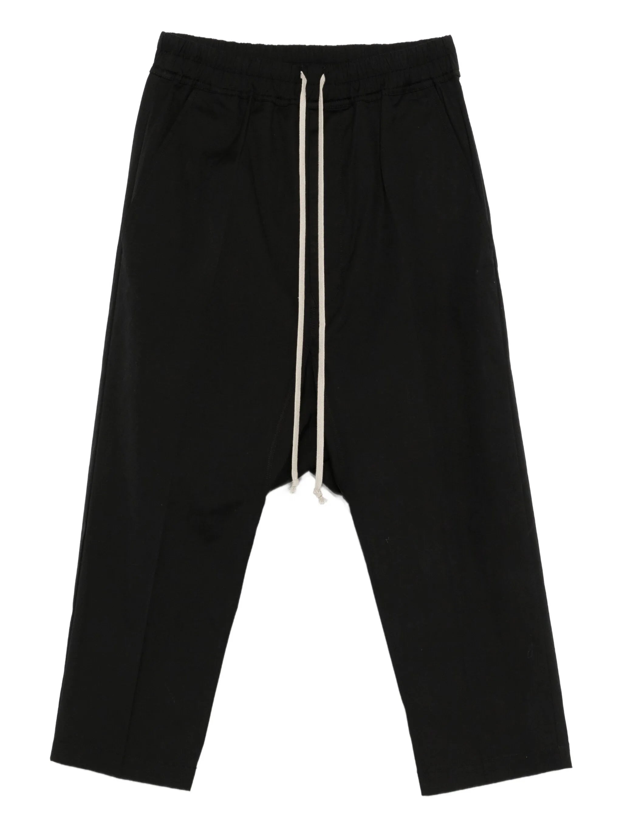 drawstring cropped trousers