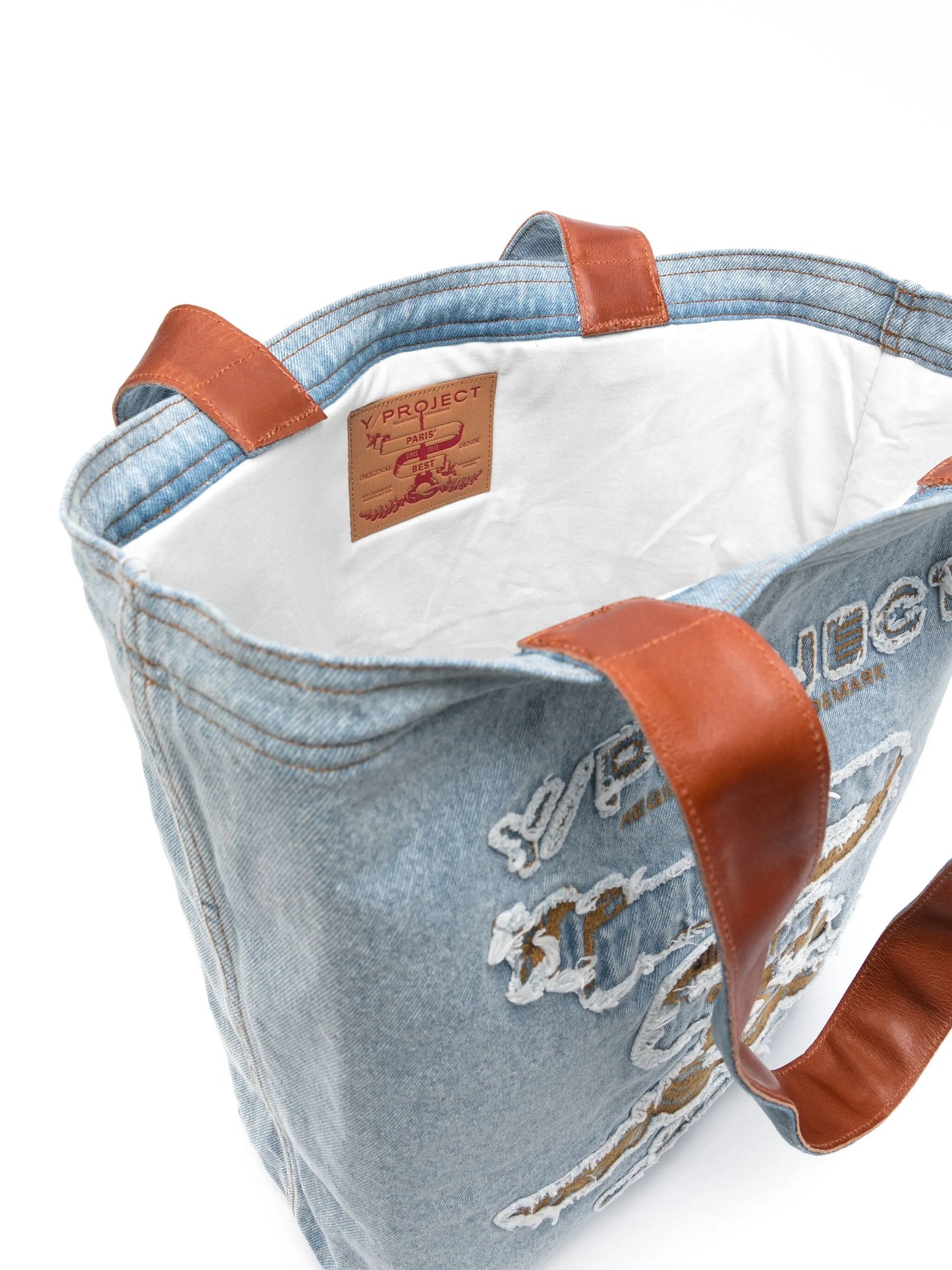 Paris' Best denim tote bag
