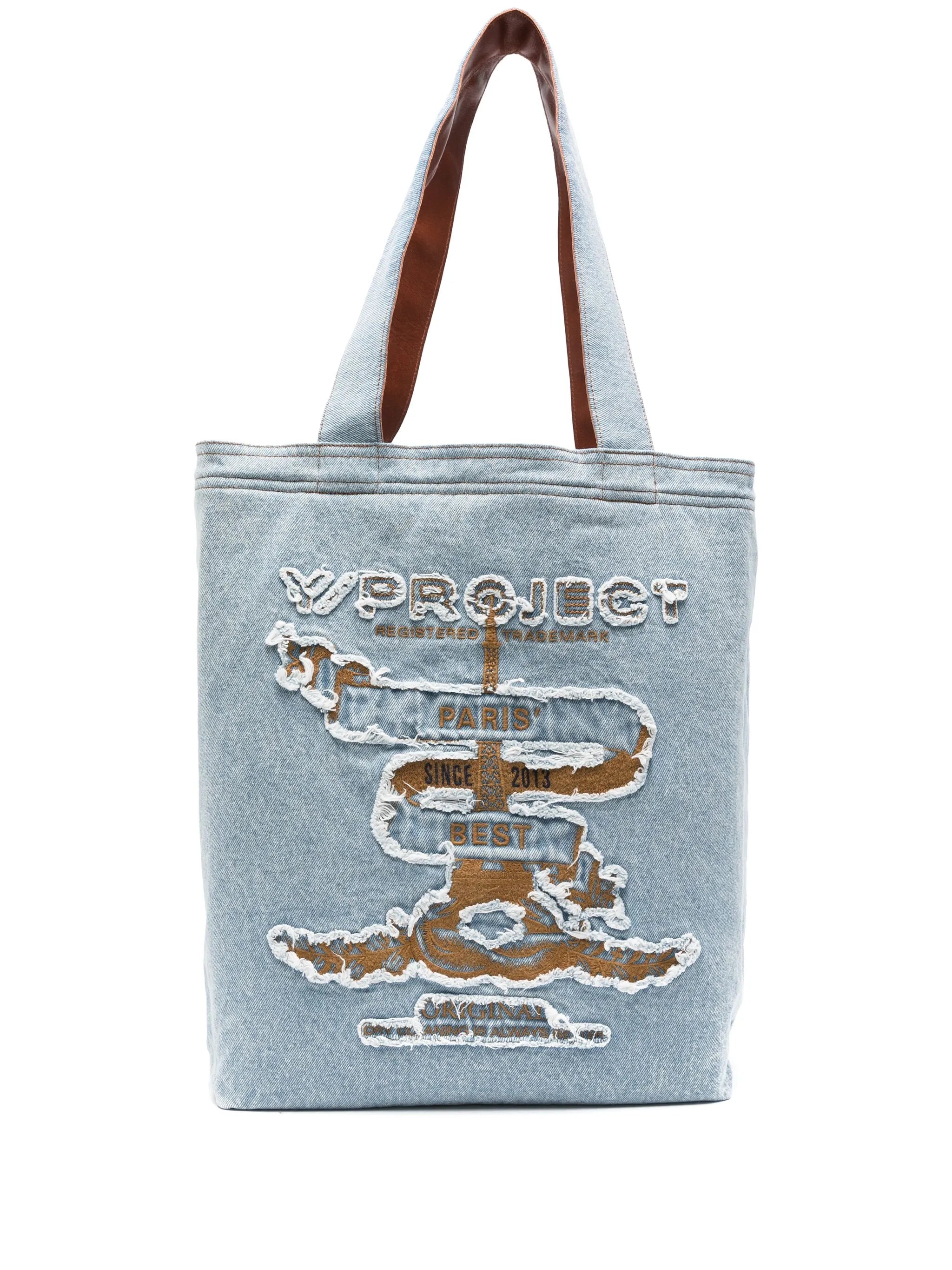 Paris' Best denim tote bag