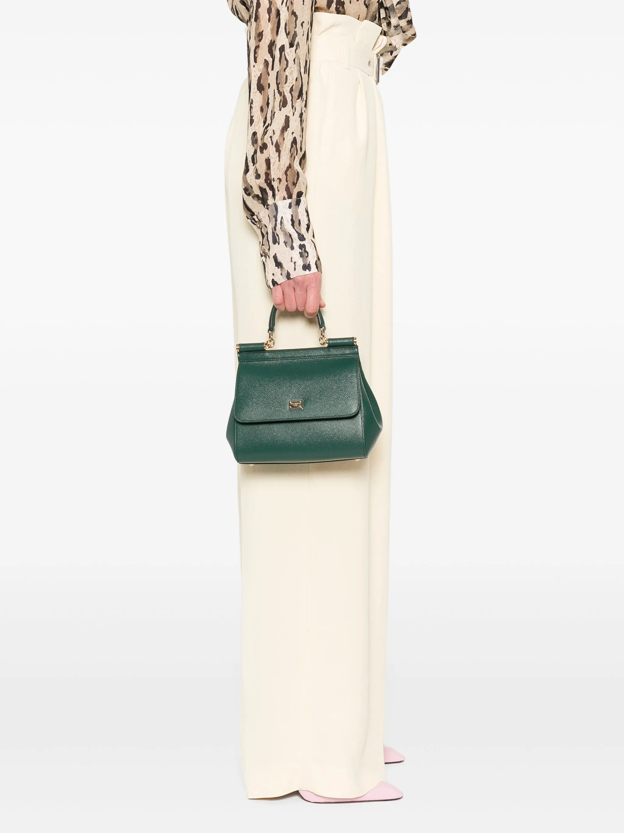 small Sicily handbag in dauphine calfskin