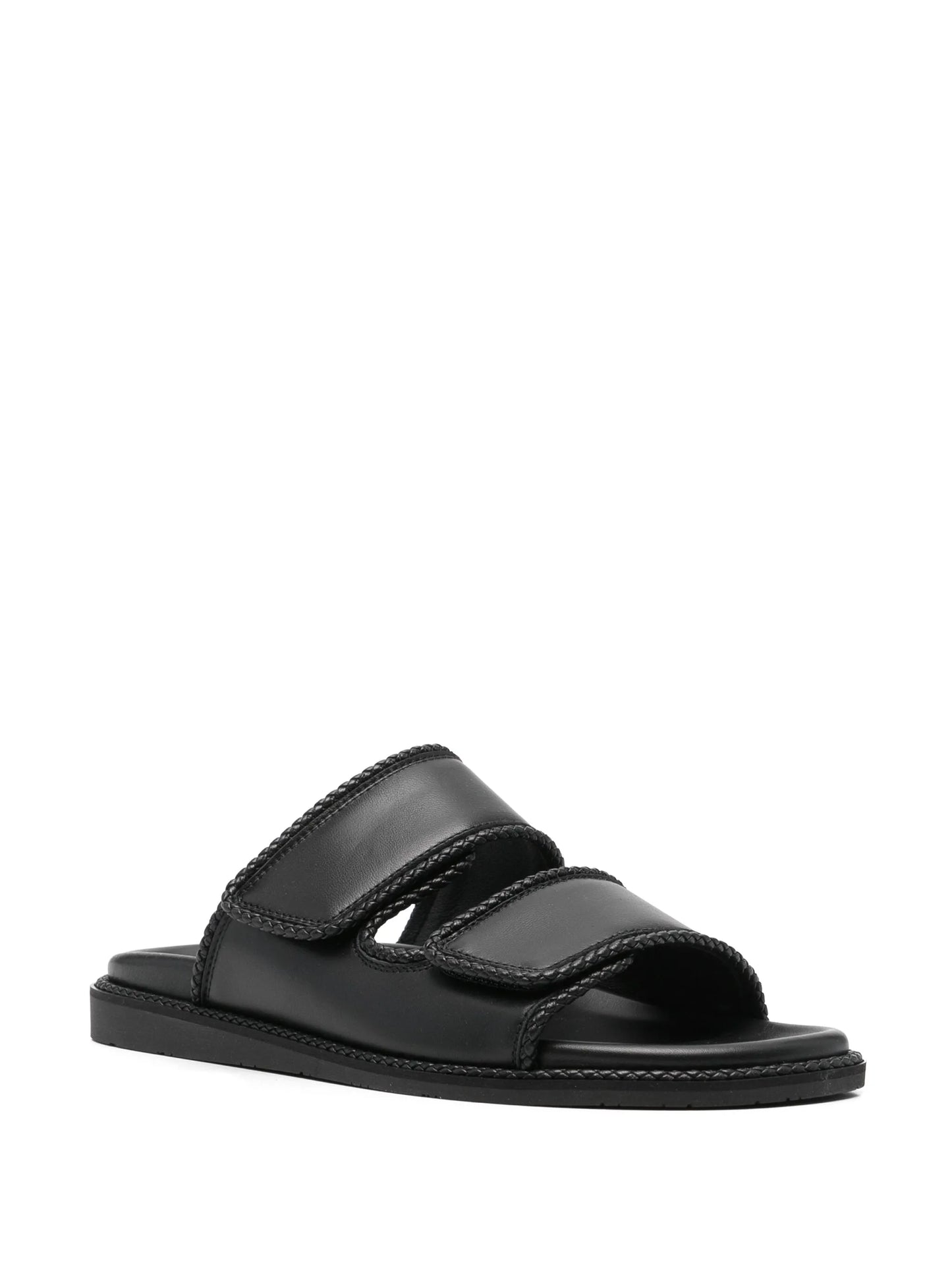 braided leather sandals