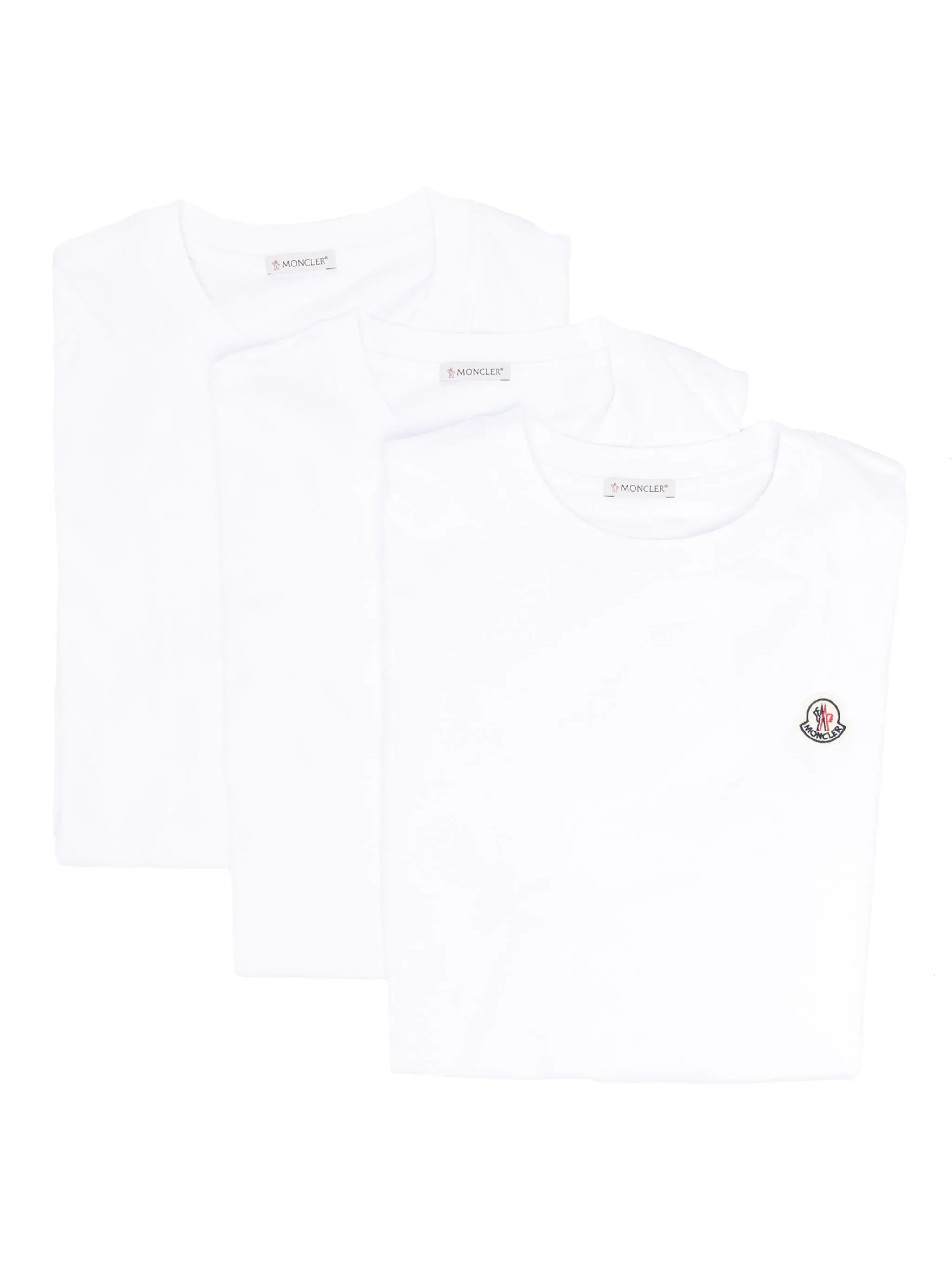 logo-appliqué T-shirts (pack of three)