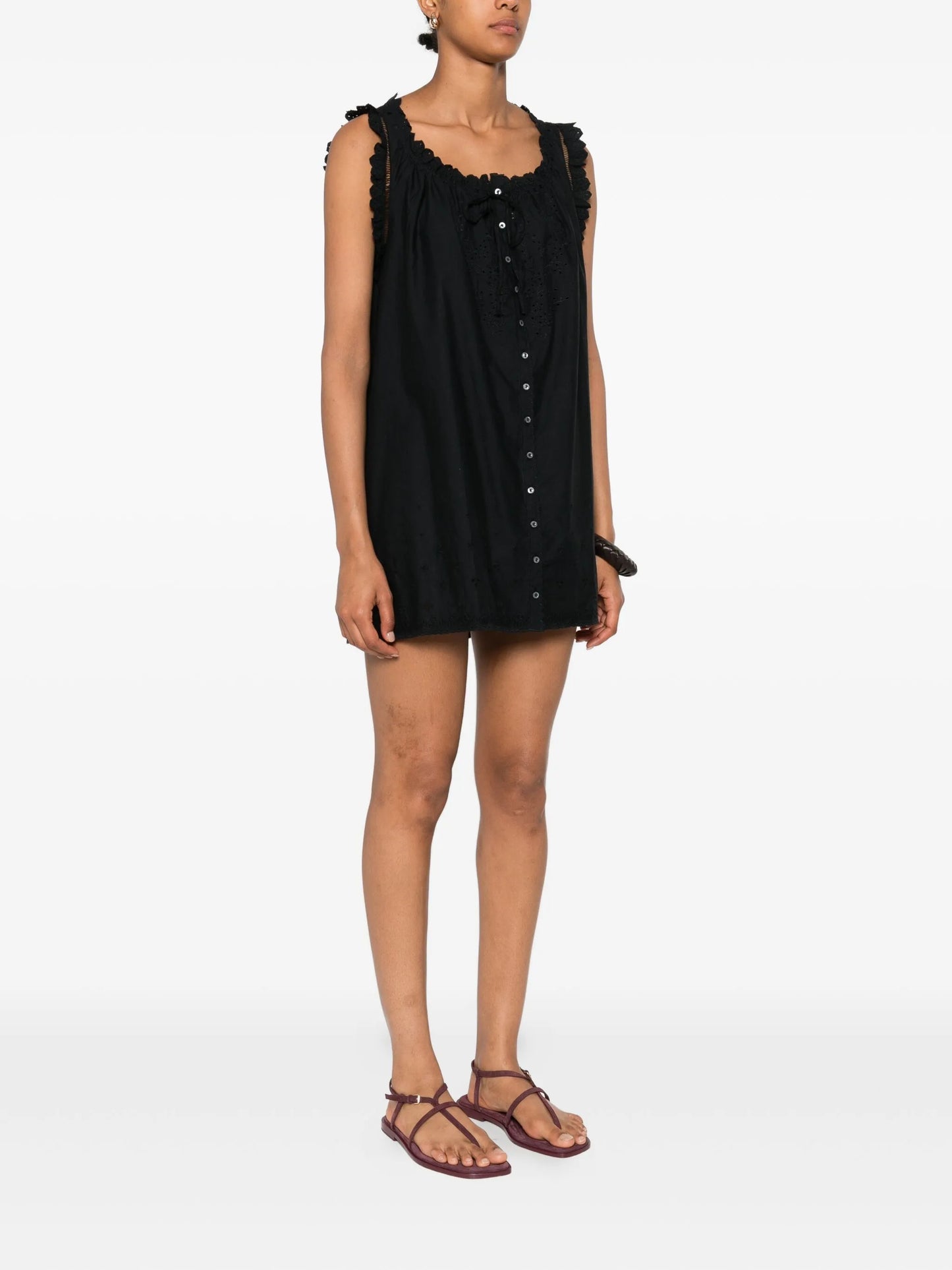 Nessie broderie-anglaise mini dress