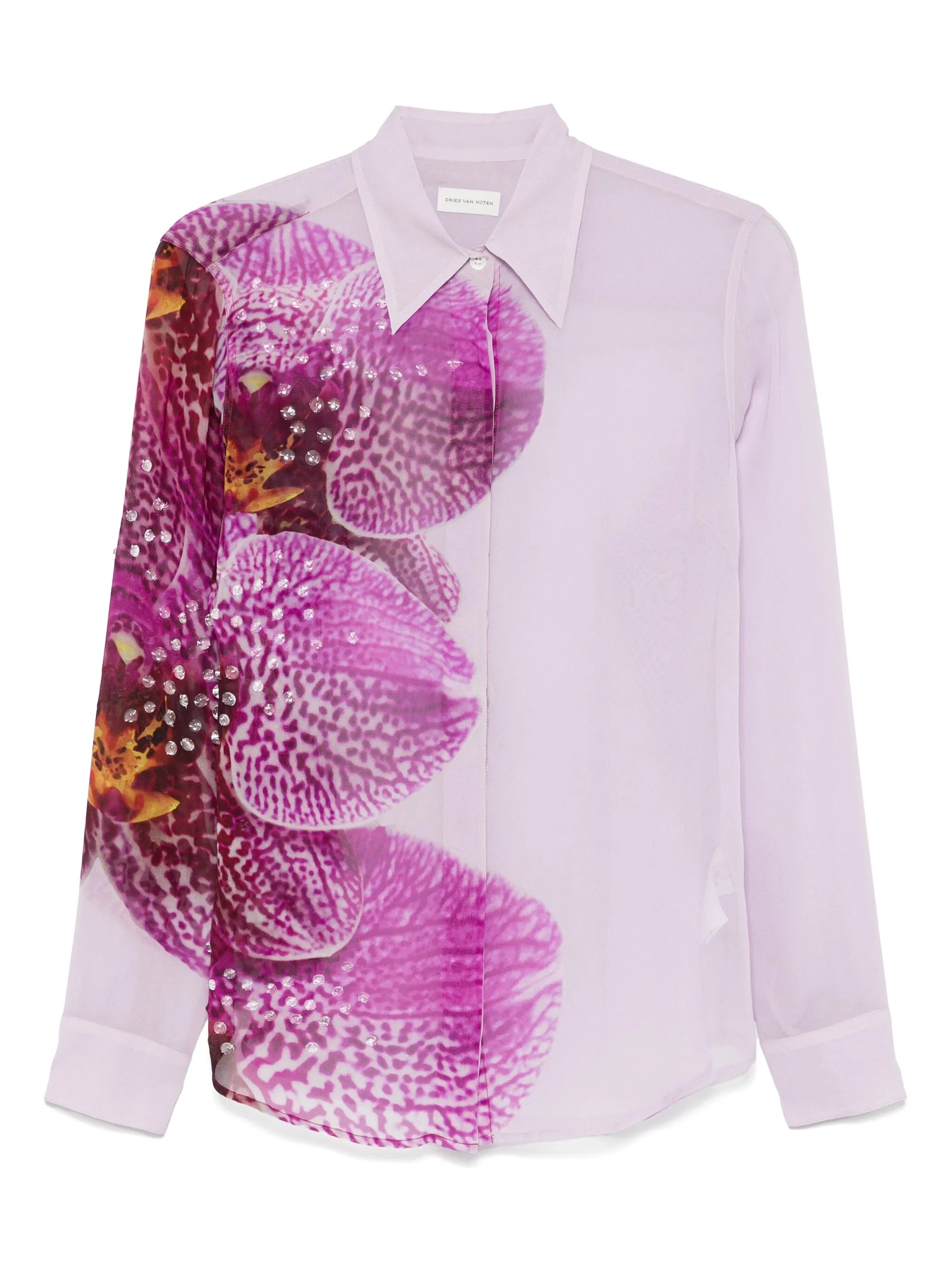 floral-print shirt