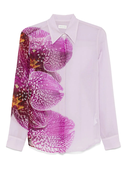 floral-print shirt