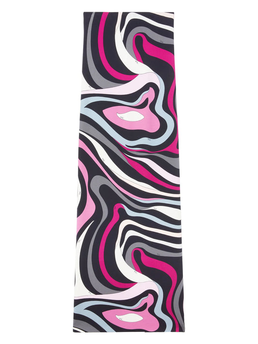 Marmo-print maxi skirt