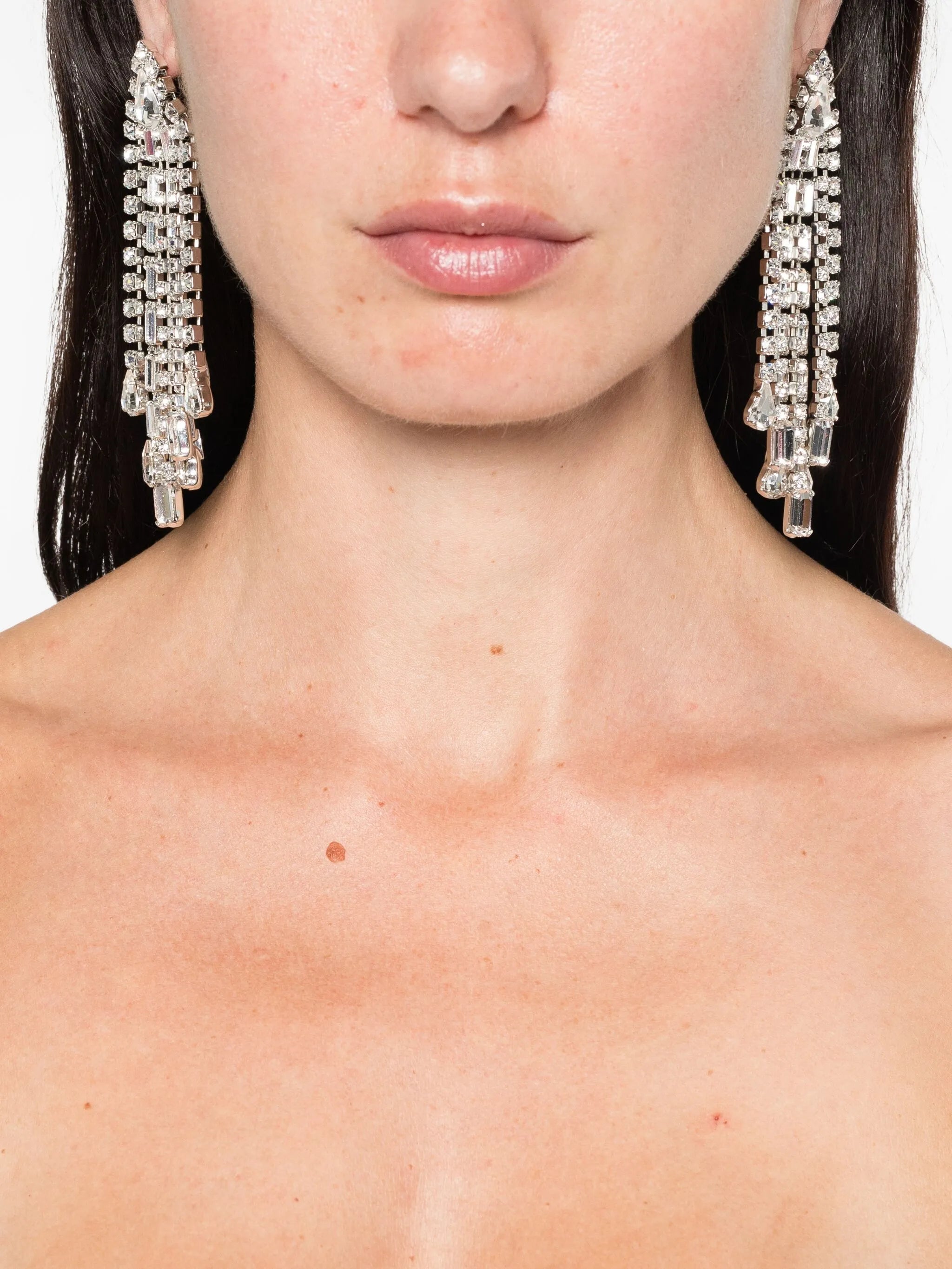 crystal-embellished earrings