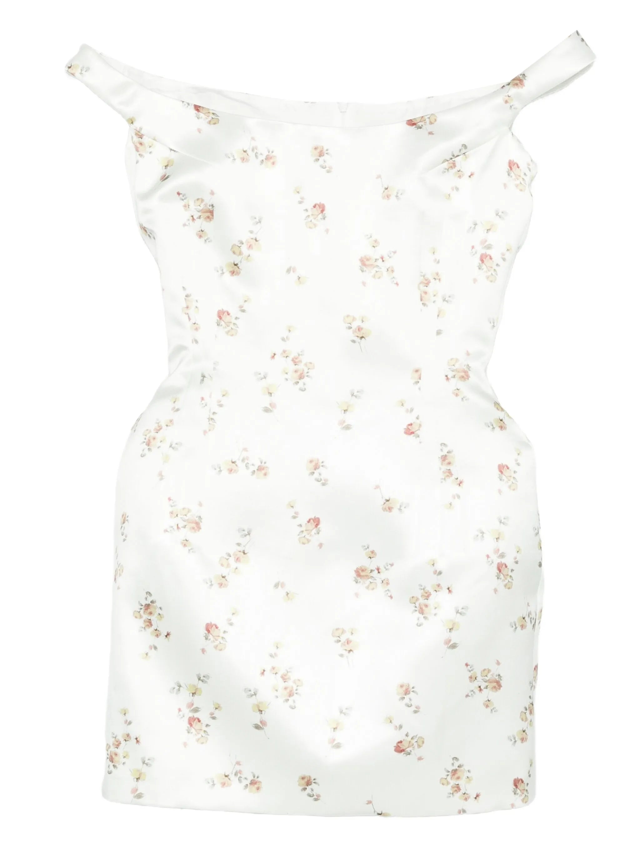 floral-print mini dress