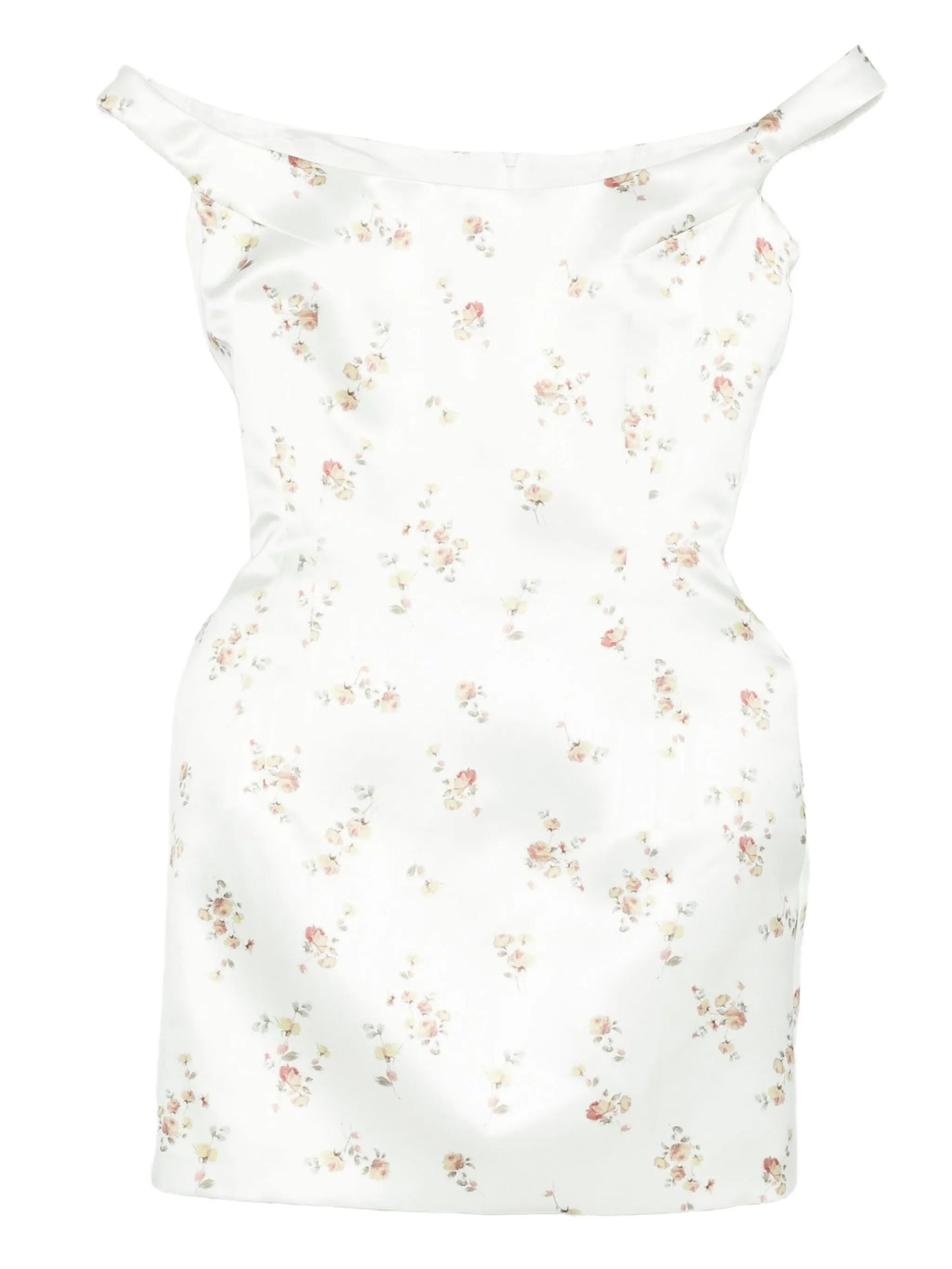 floral-print mini dress