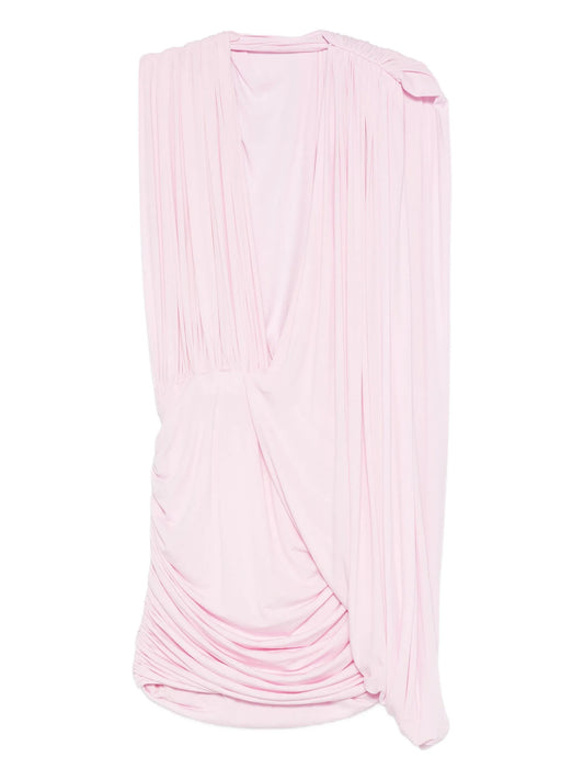 ruched-detail mini dress