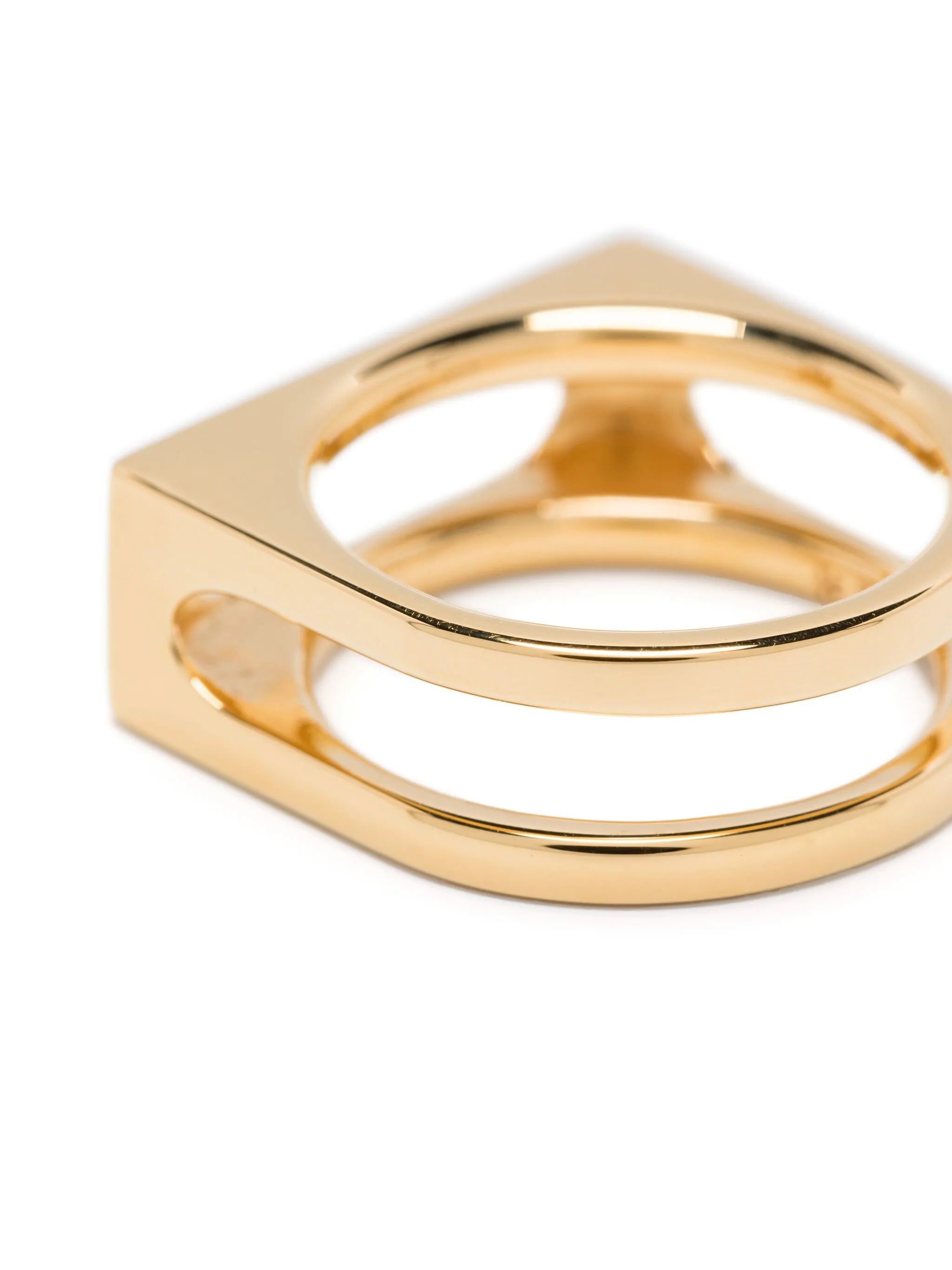 9kt Yellow Gold Cage ring