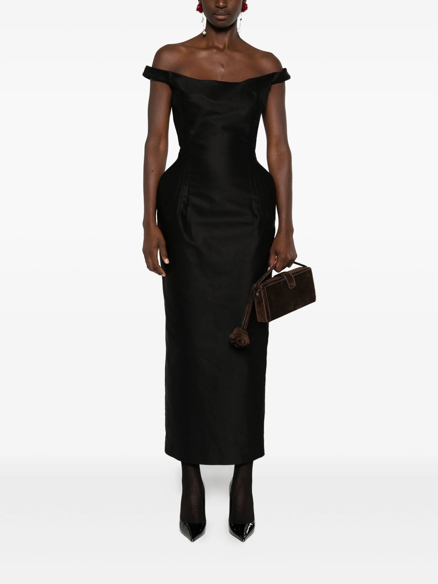 silk midi dress