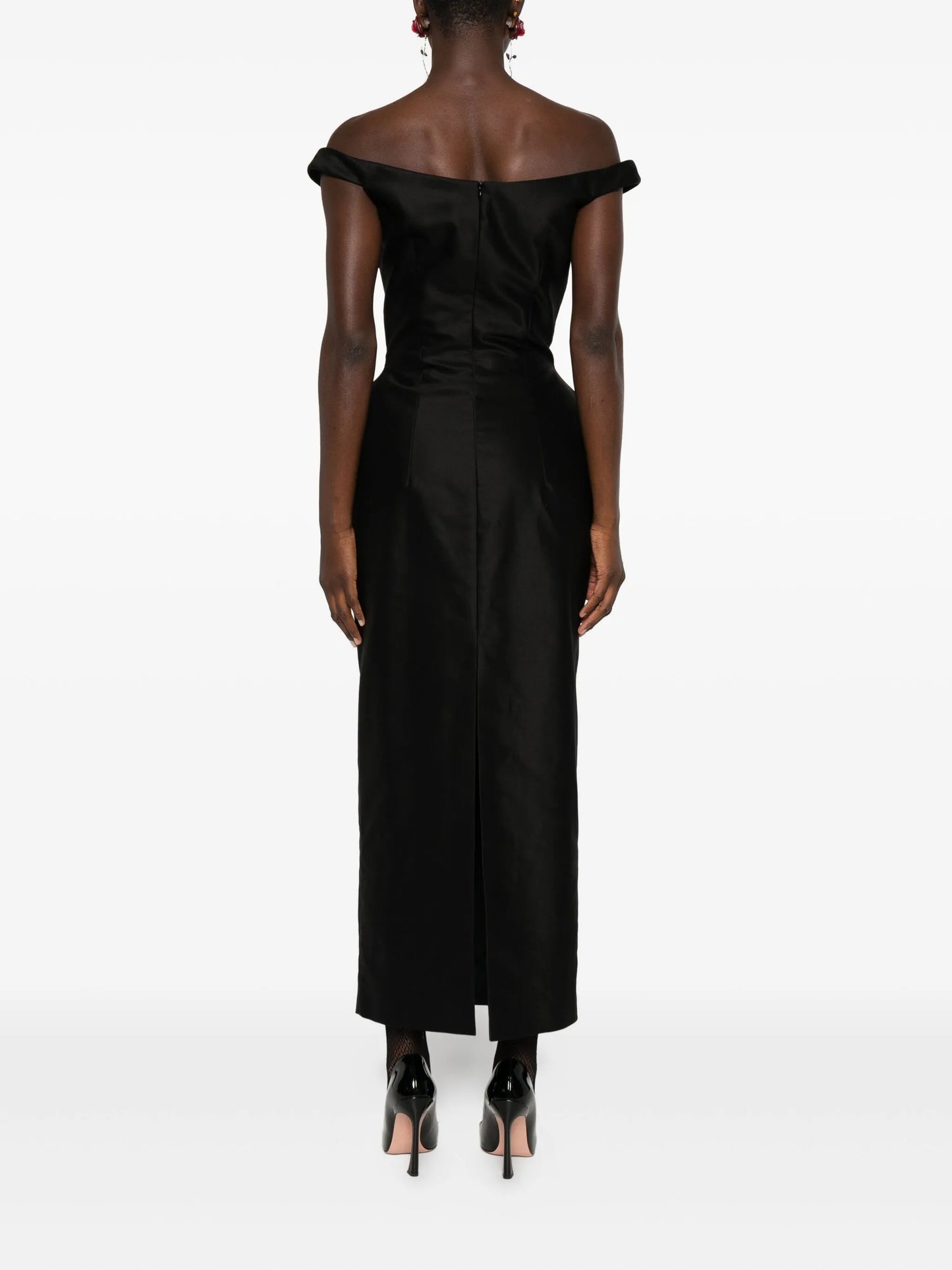 silk midi dress