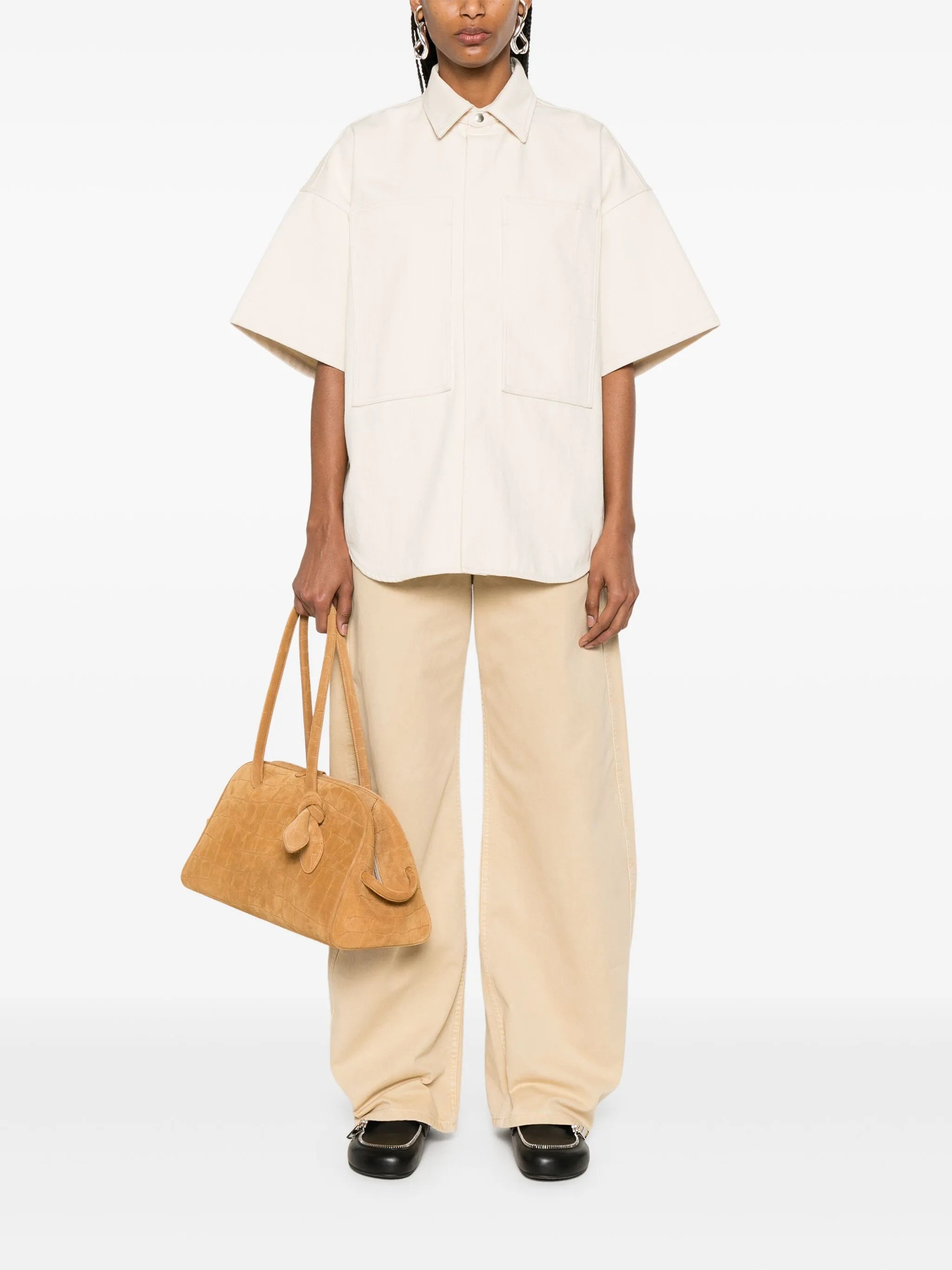 twill-weave shirt