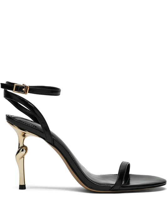 Alivia gold metal heel sandals