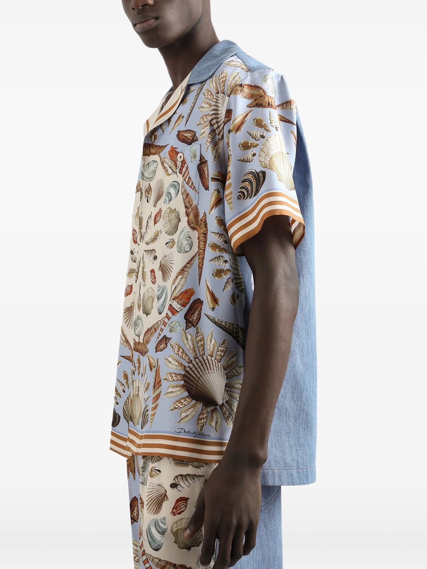 shell-print shirt
