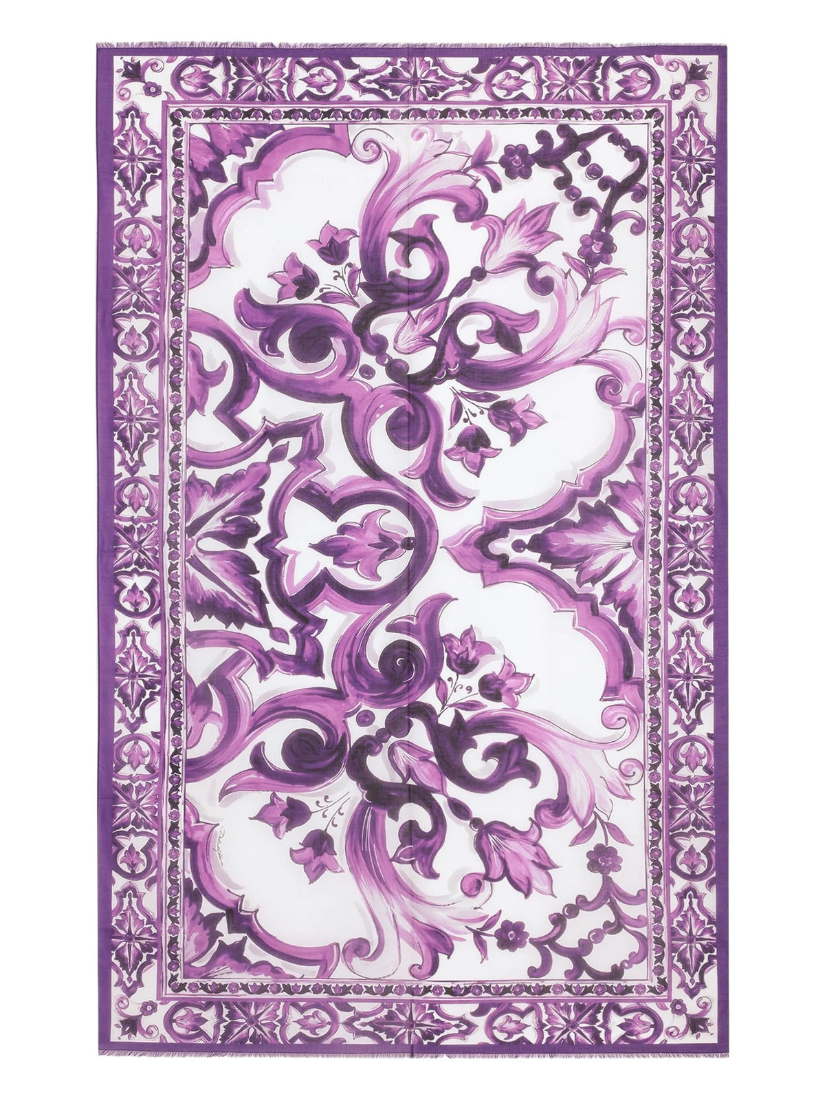 Majolica-print batiste sarong