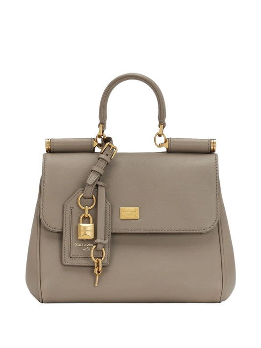 medium Sicily padlock-detail leather handbag