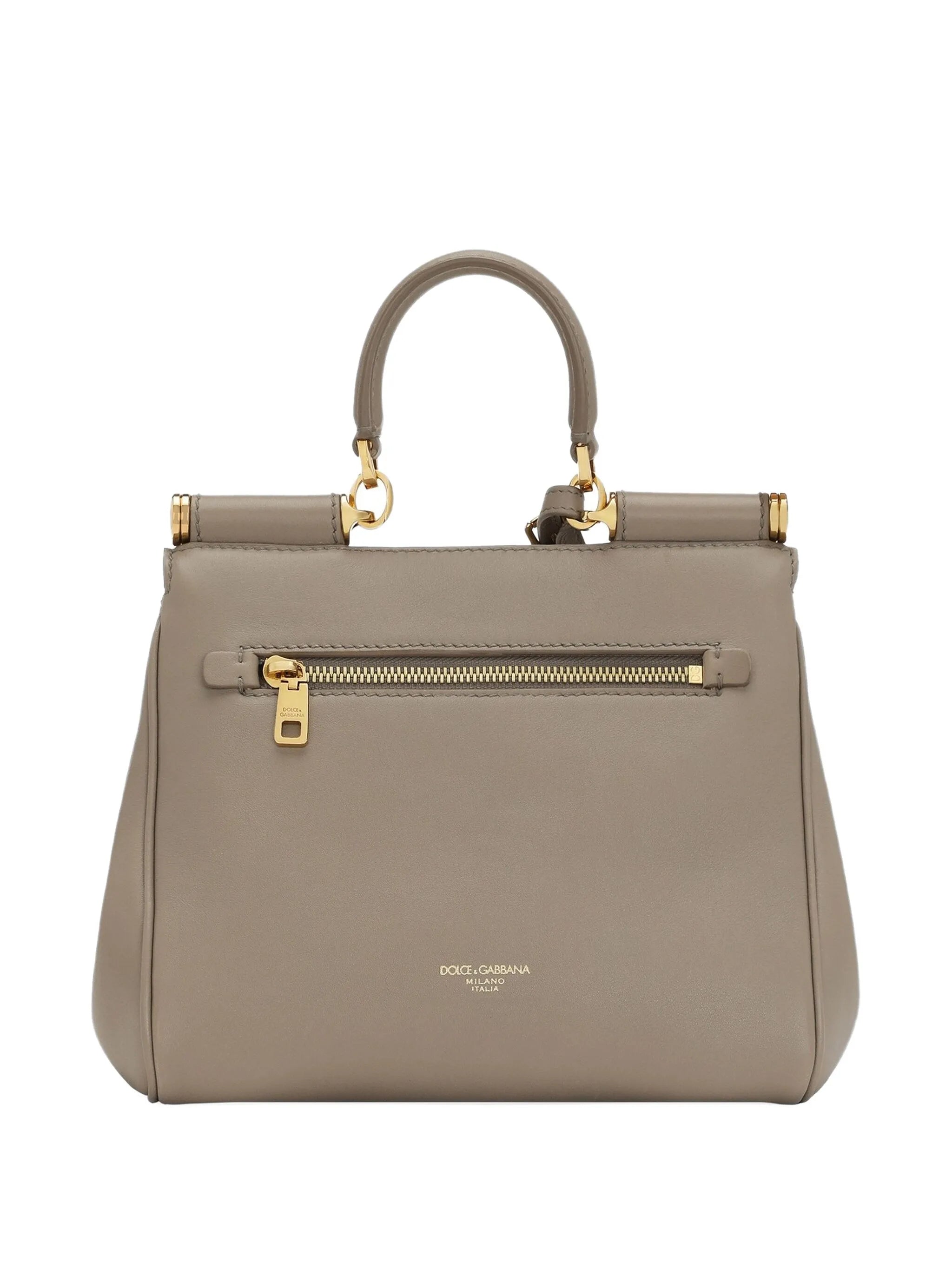 medium Sicily padlock-detail leather handbag