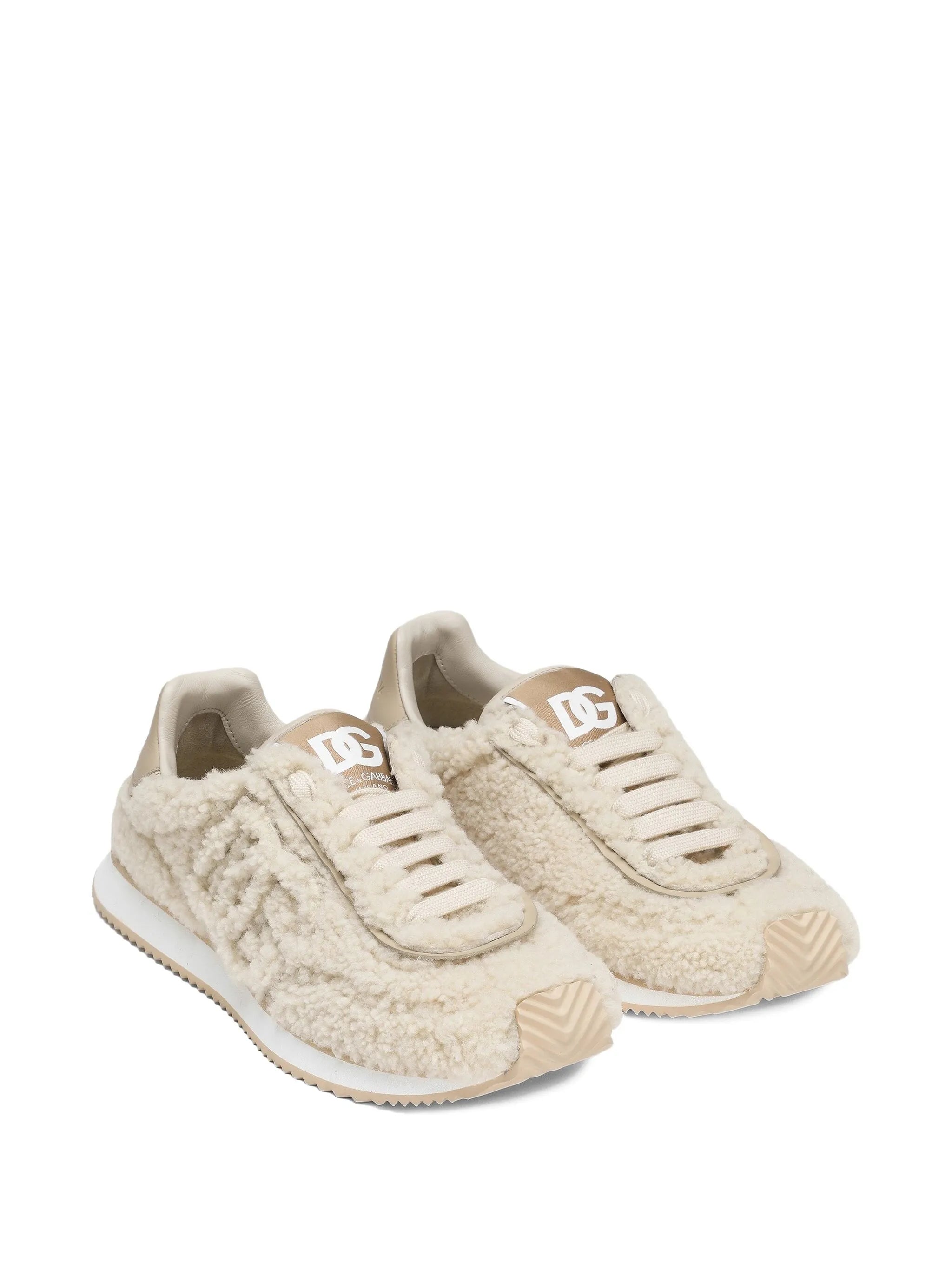 DG shearling sneakers
