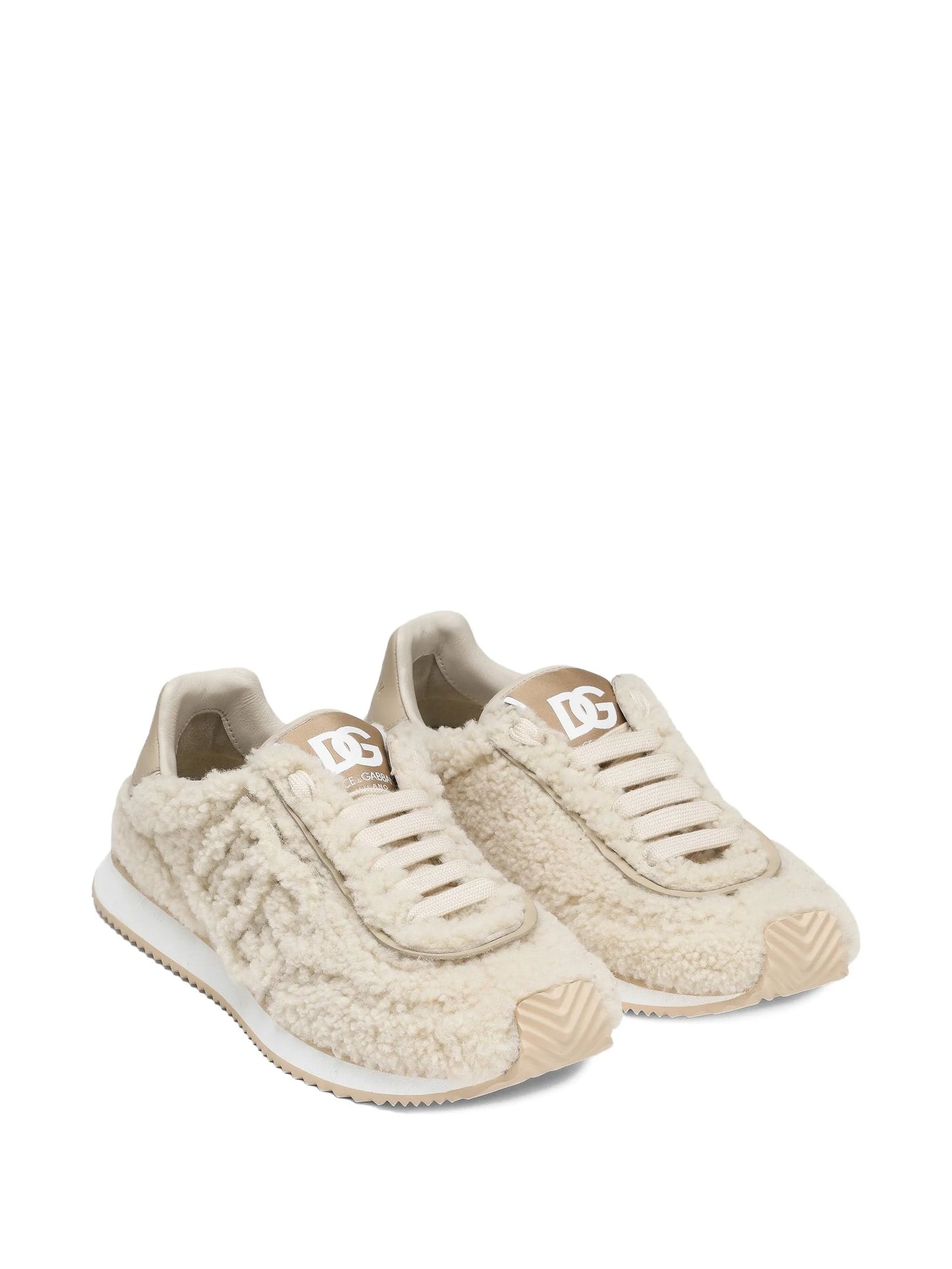DG shearling sneakers