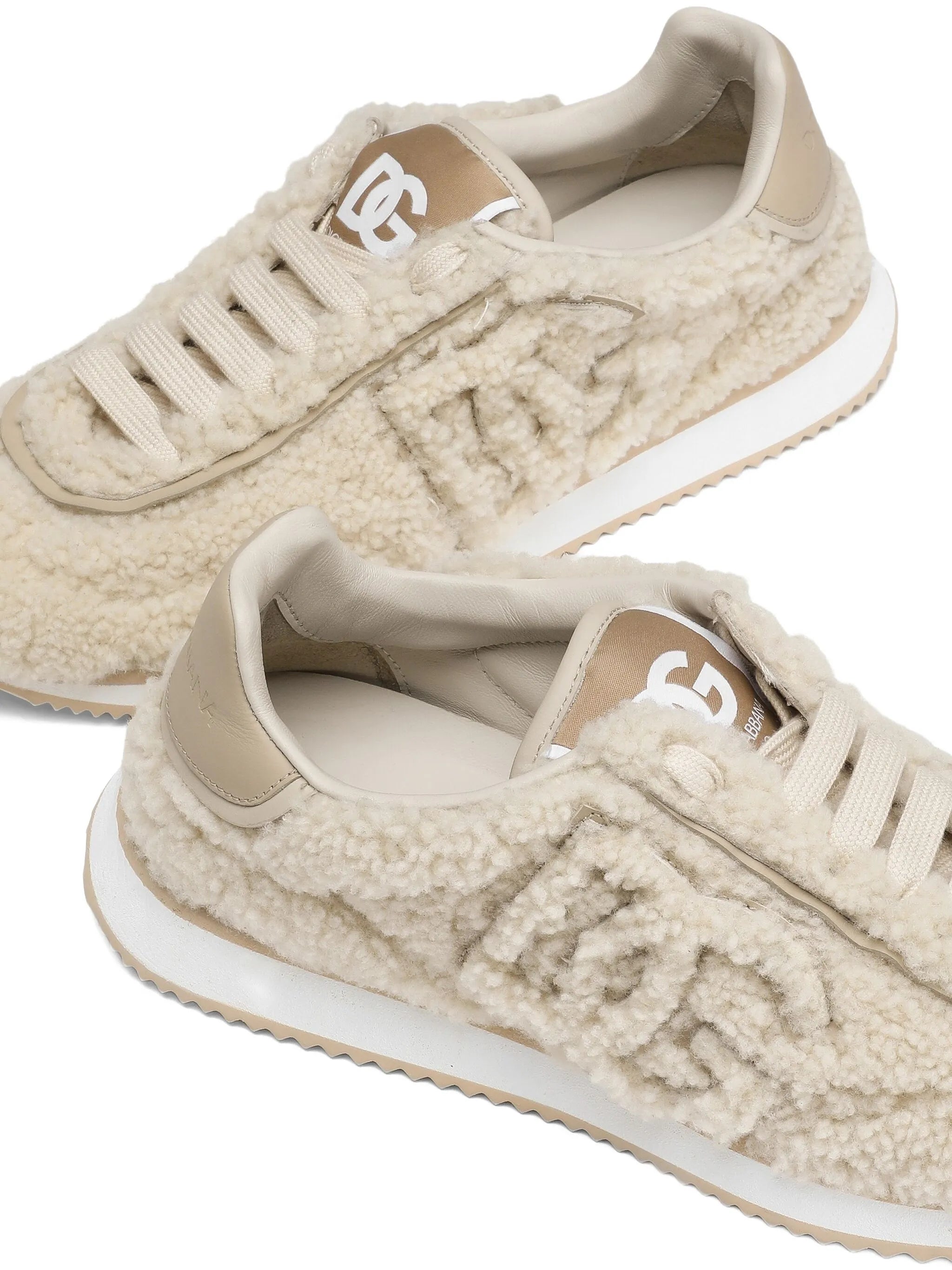 DG shearling sneakers