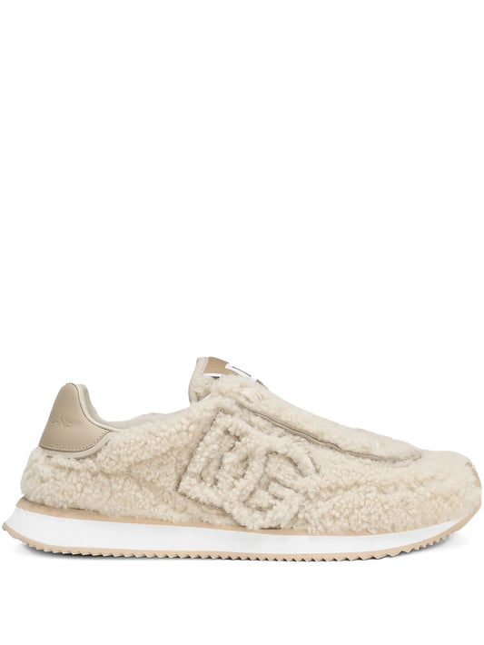 DG shearling sneakers