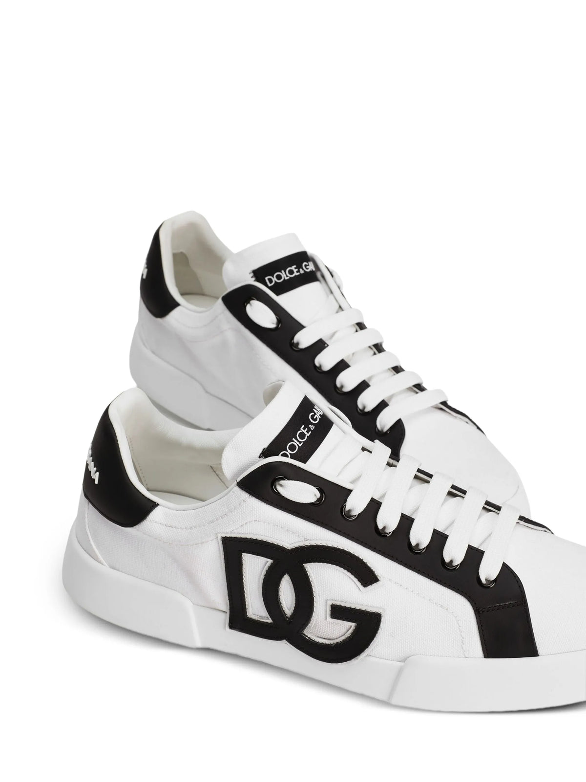 Portofino light strobel sneakers in canvas and calfskin