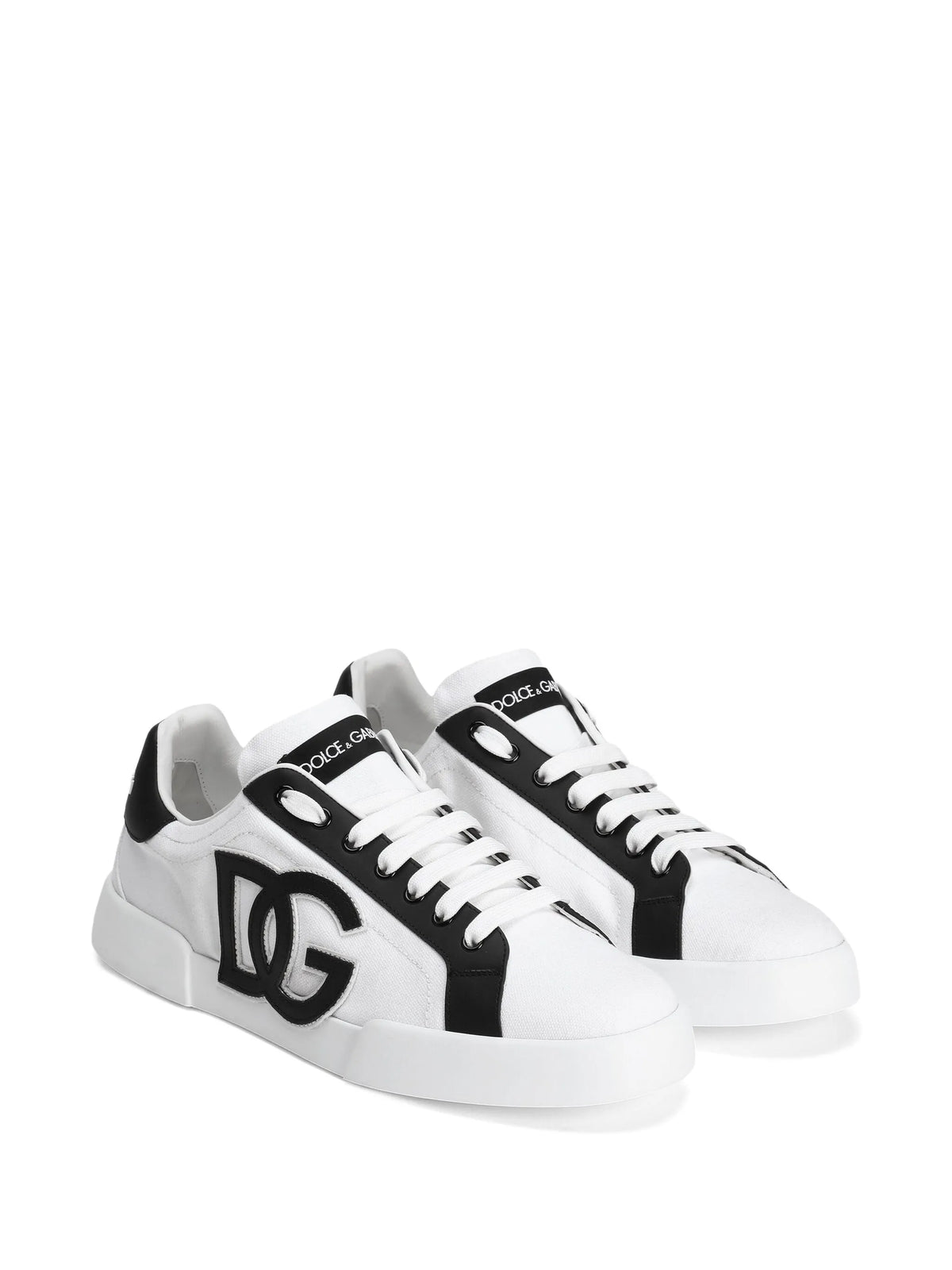 Portofino light strobel sneakers in canvas and calfskin