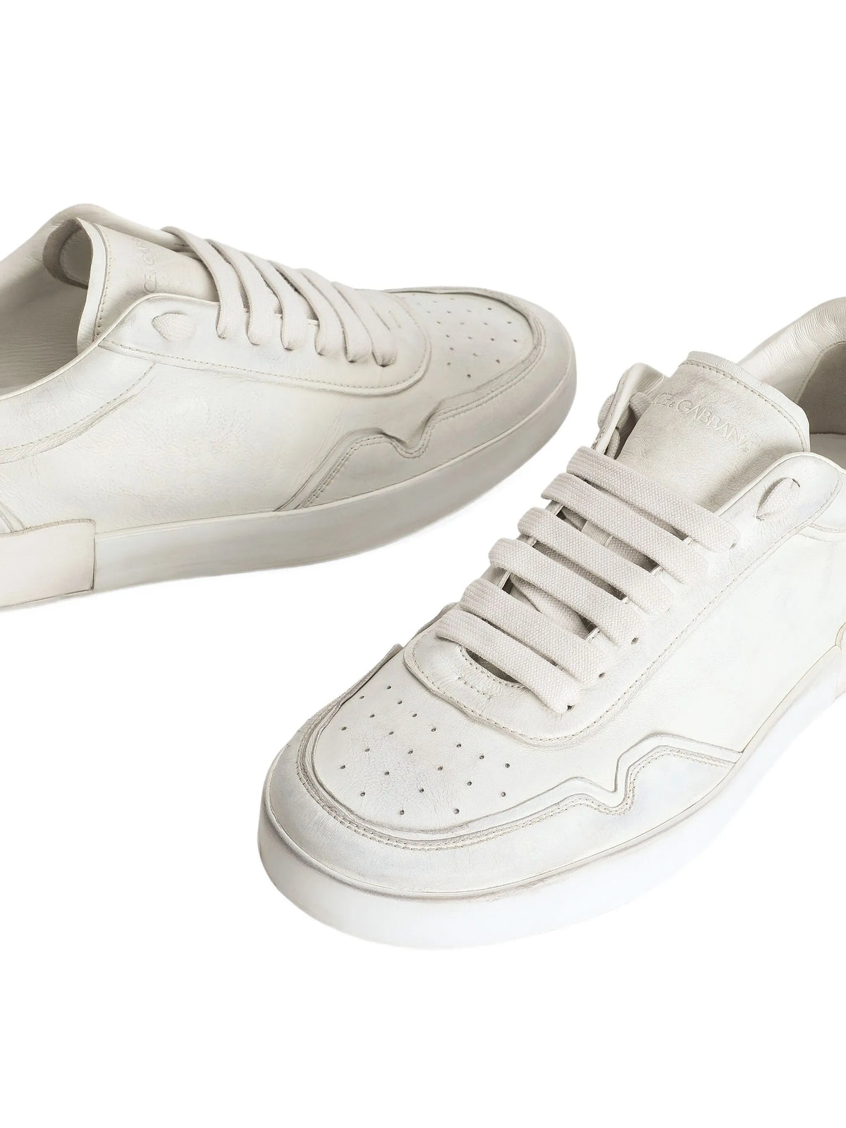 Portofino leather lace-up trainers