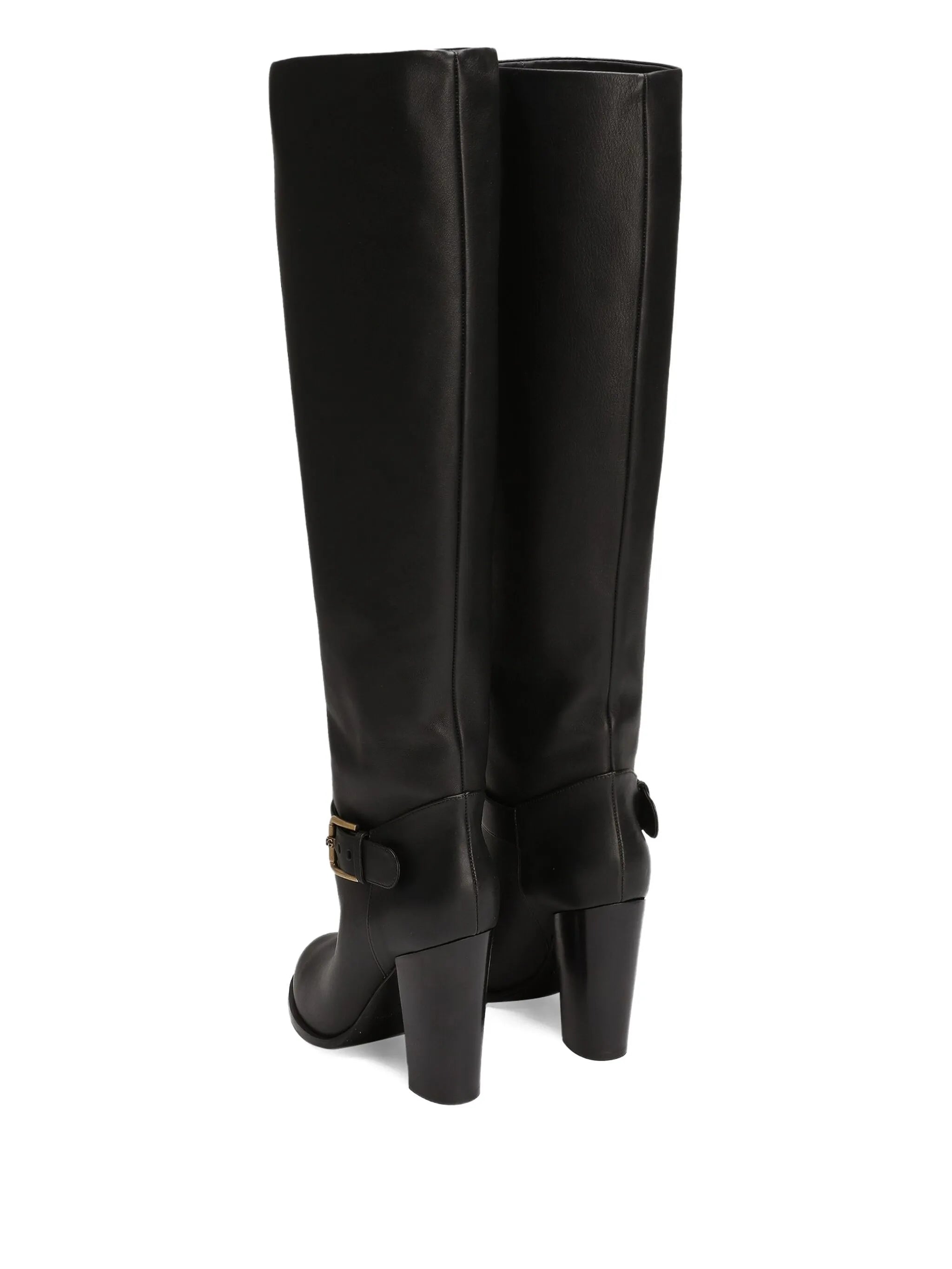 leather knee-high boots
