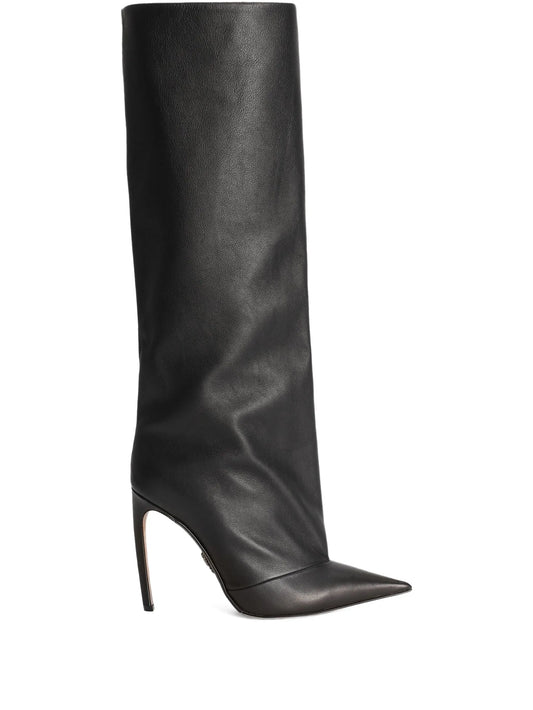 105mm Devotion knee-high pointed-toe boots