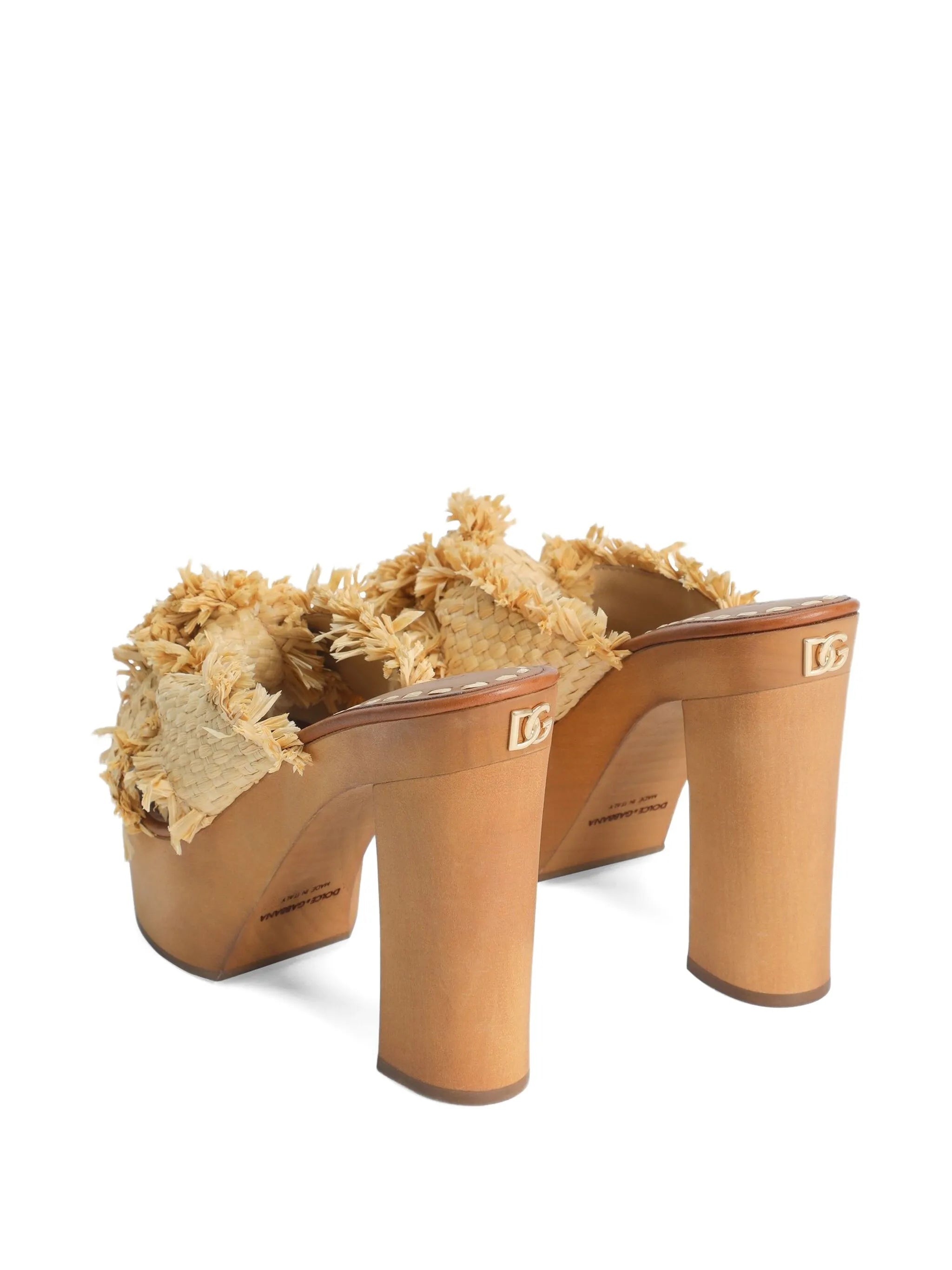 frayed-detail open-toe sandals