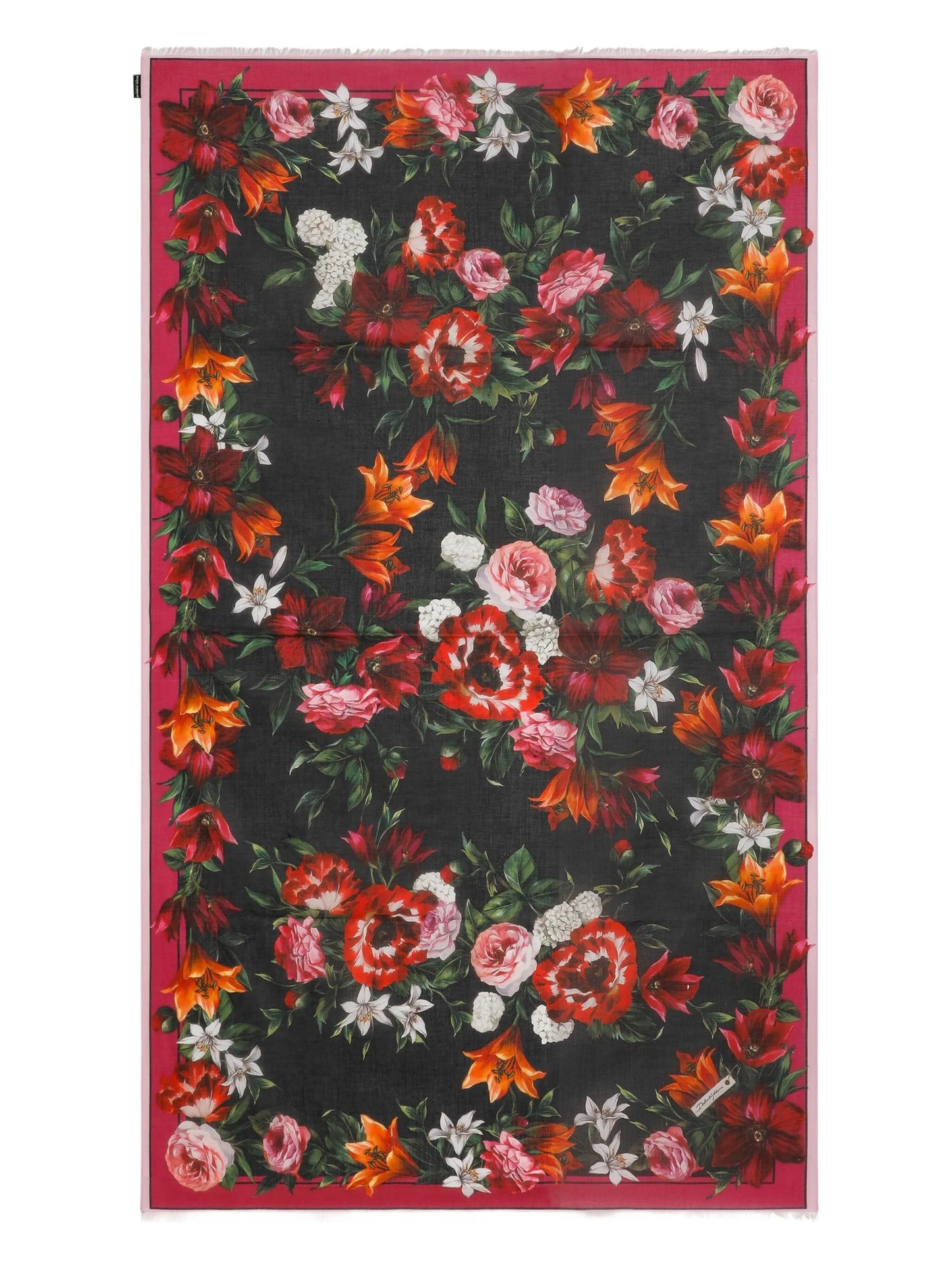 floral-print beach towel