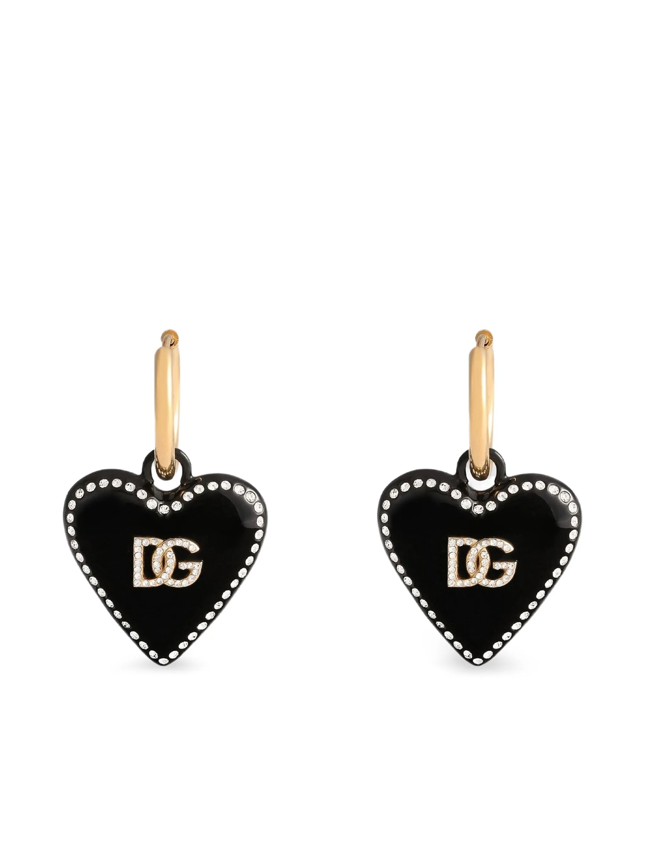 heart drop earrings