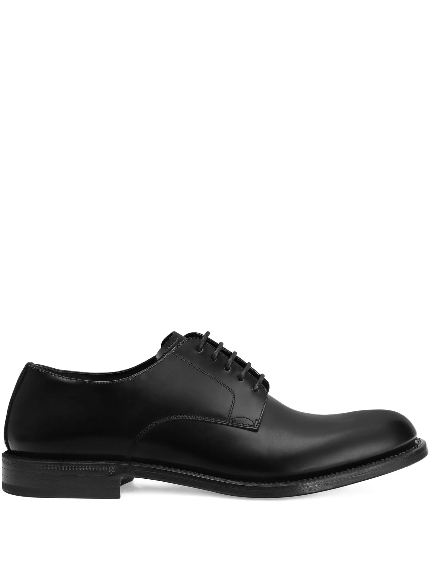 brushed lace-up derby shoes