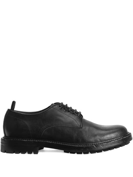 lace-up leather oxford shoes