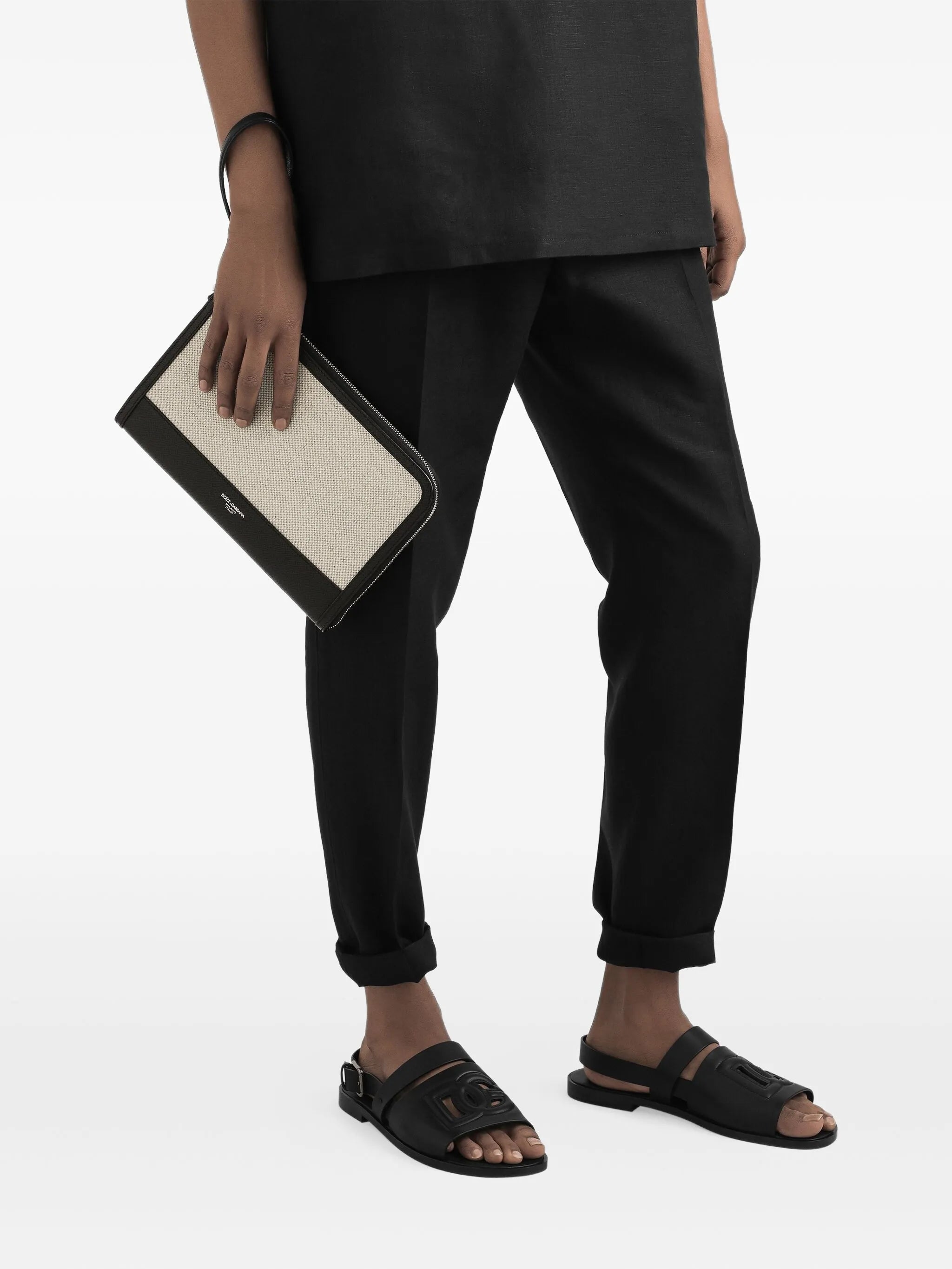 canvas clutch bag