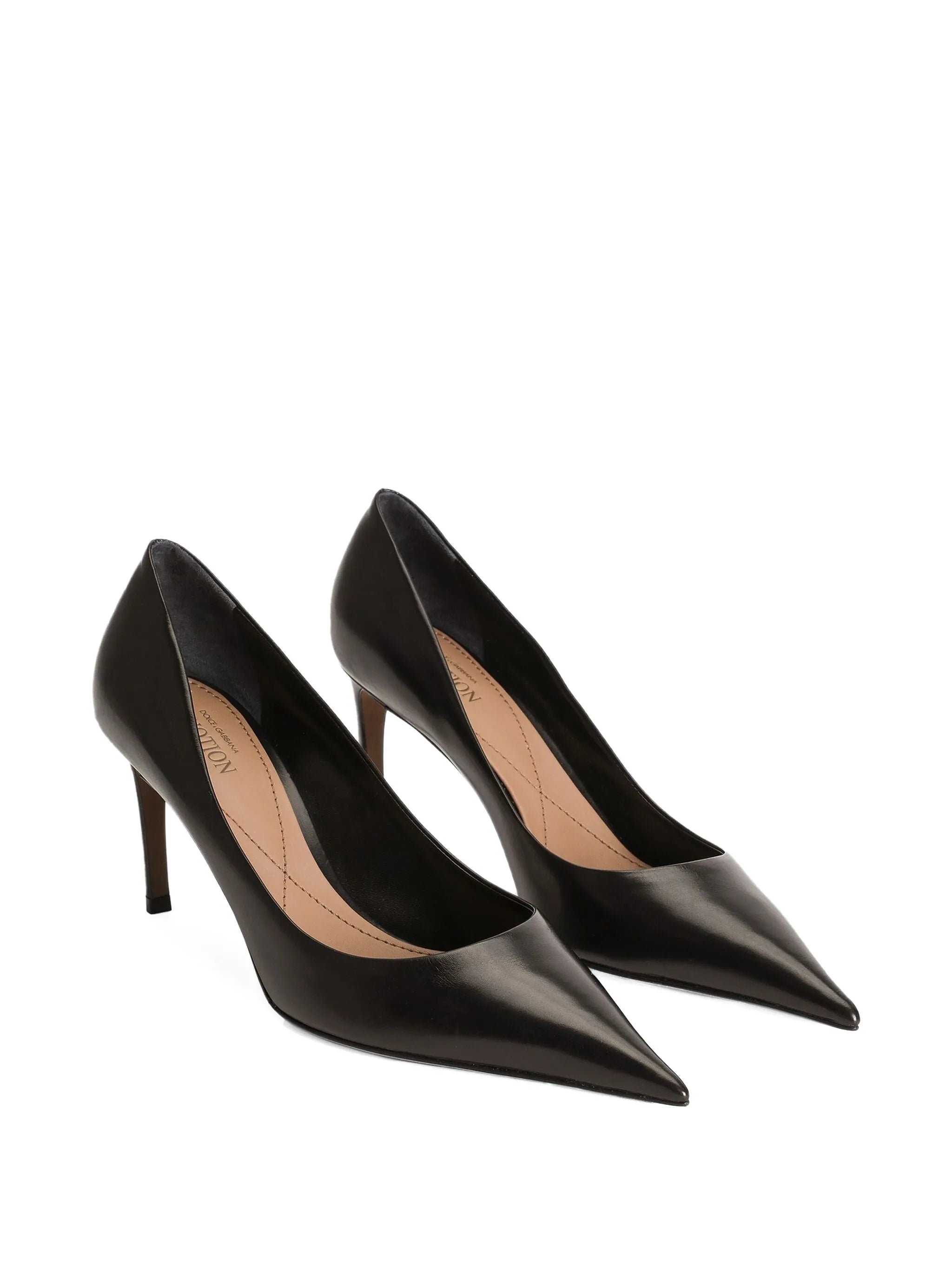 80mm Devotion leather pumps