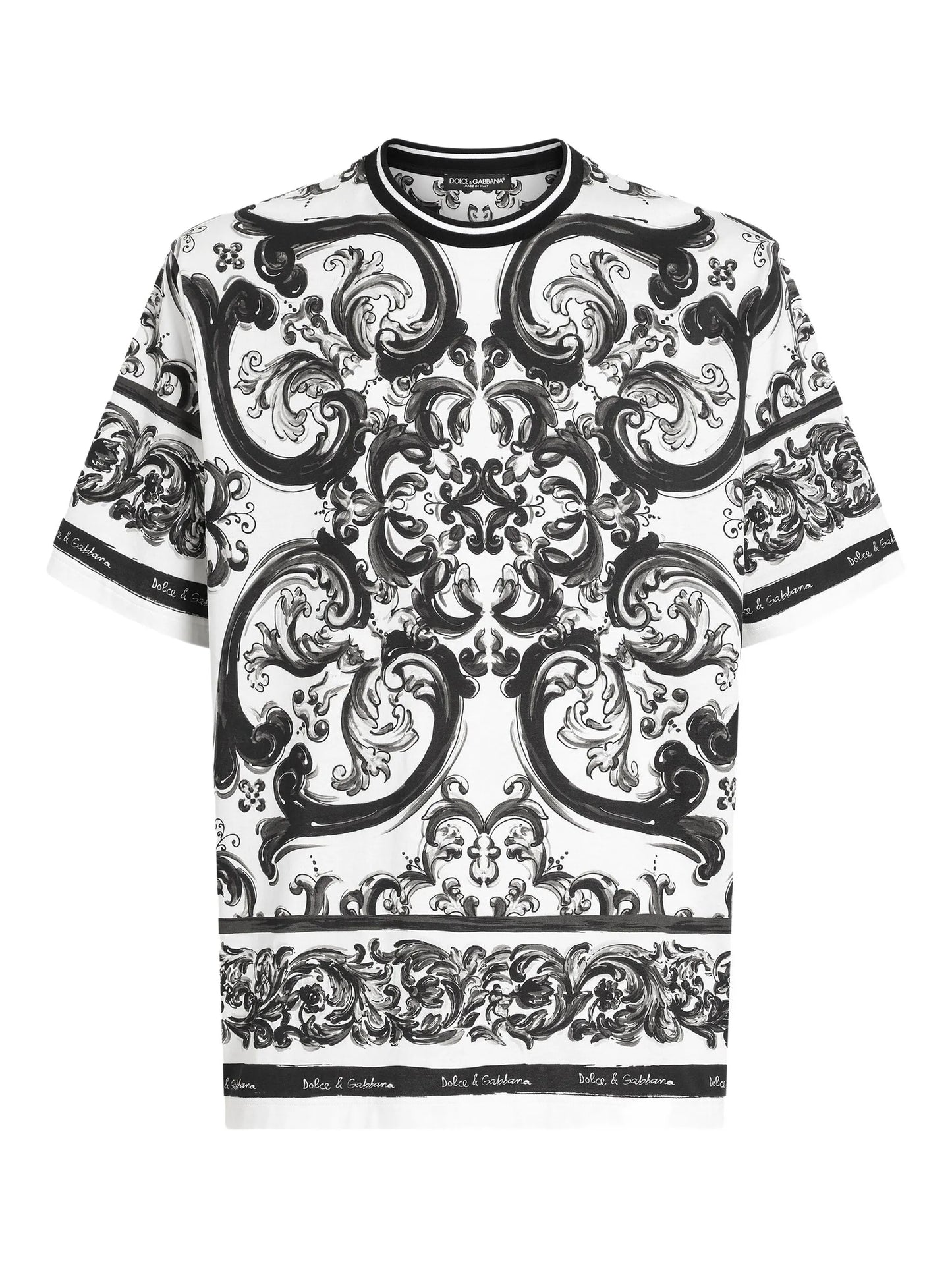 Majolica-print T-shirt