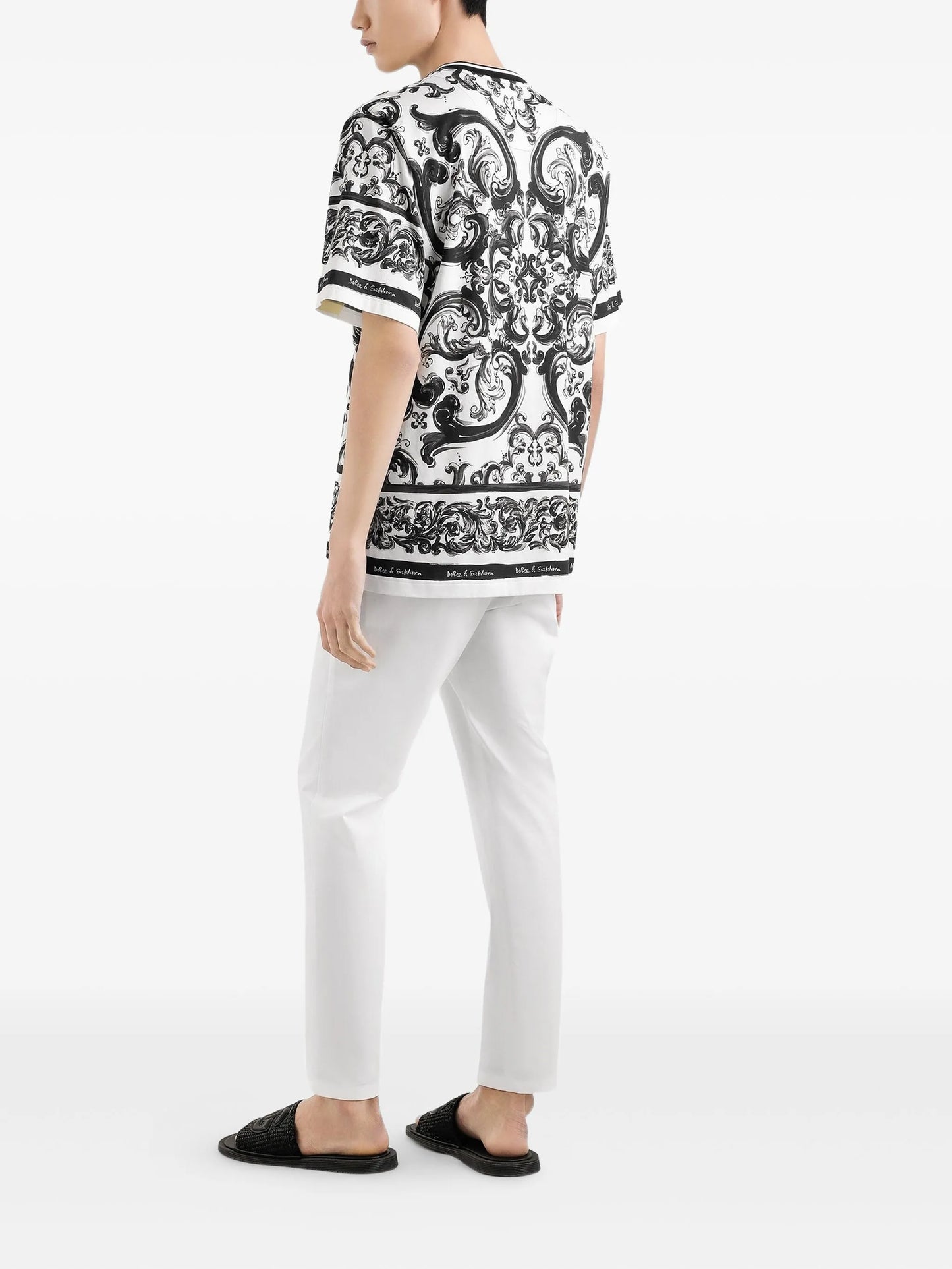 Majolica-print T-shirt