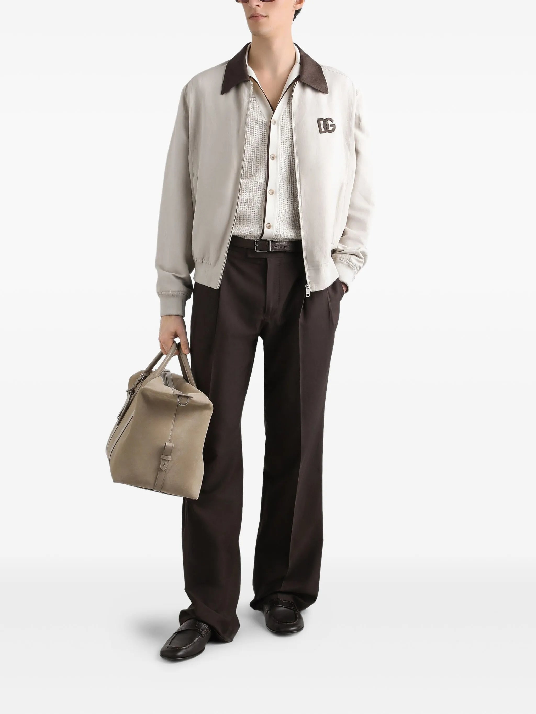 zip-up bomber jacket