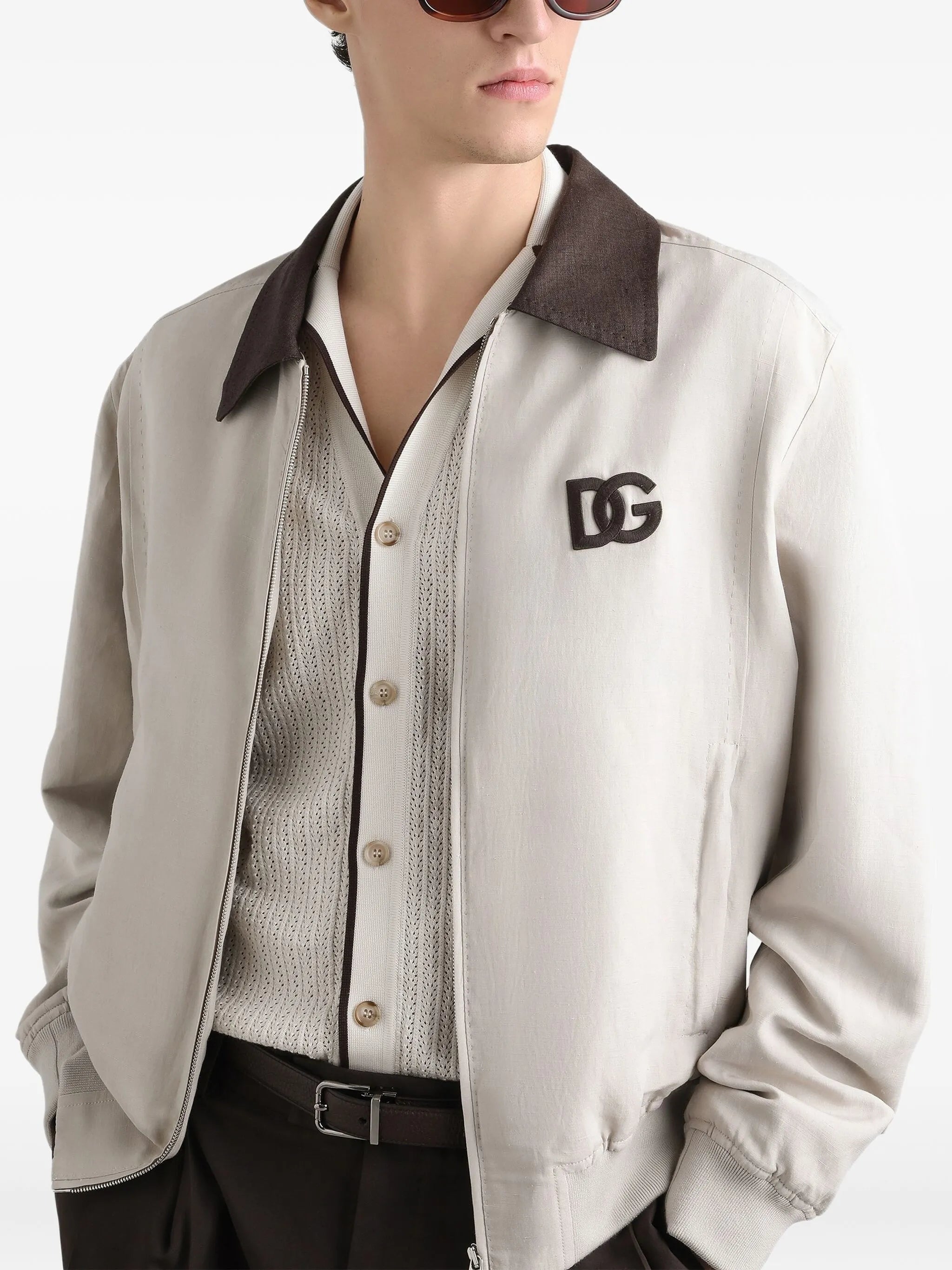 zip-up bomber jacket