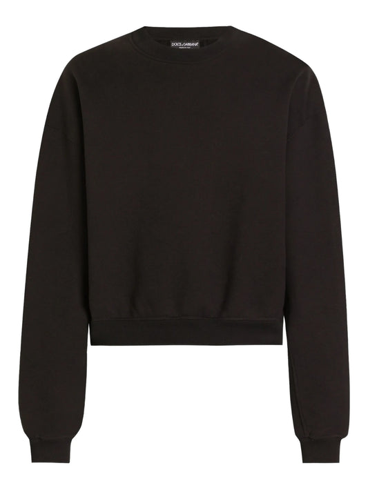 cropped long-sleeve sweatshirt