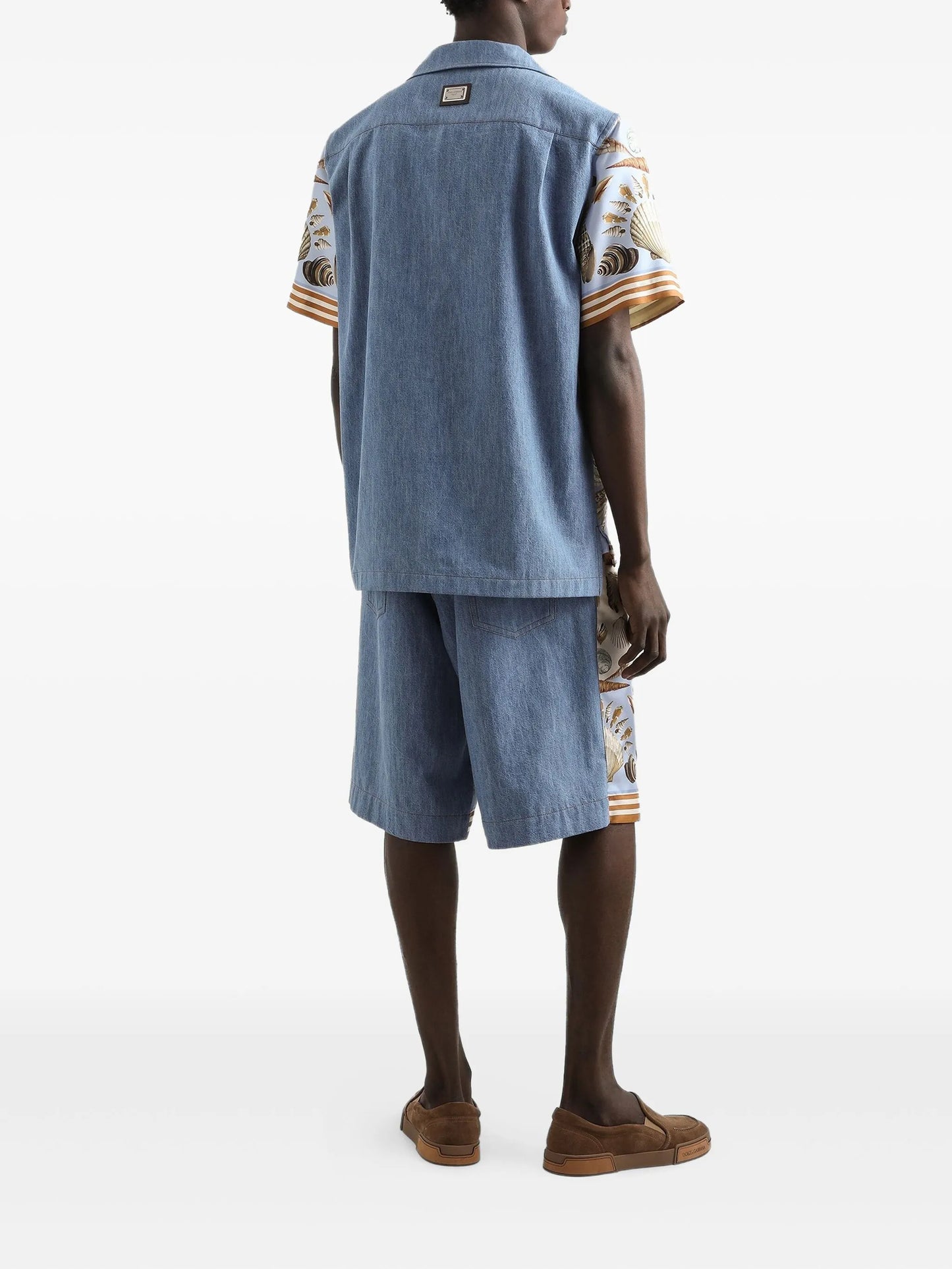 cotton-silk bermuda shorts