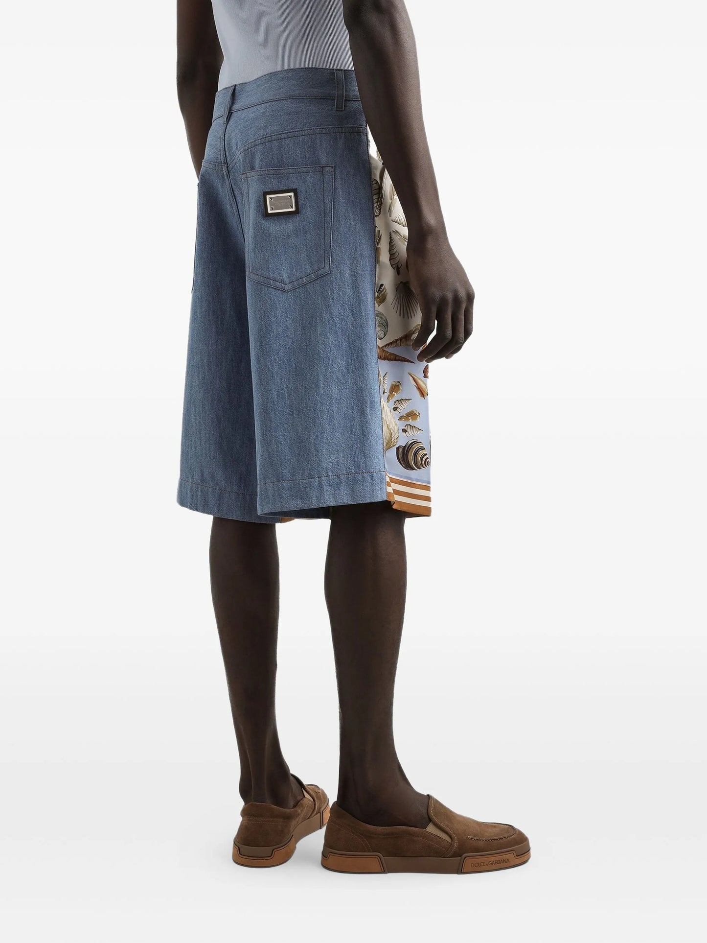cotton-silk bermuda shorts