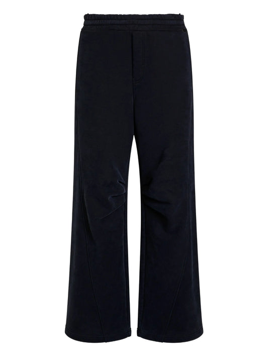 elasticated-waistband panelled track pants