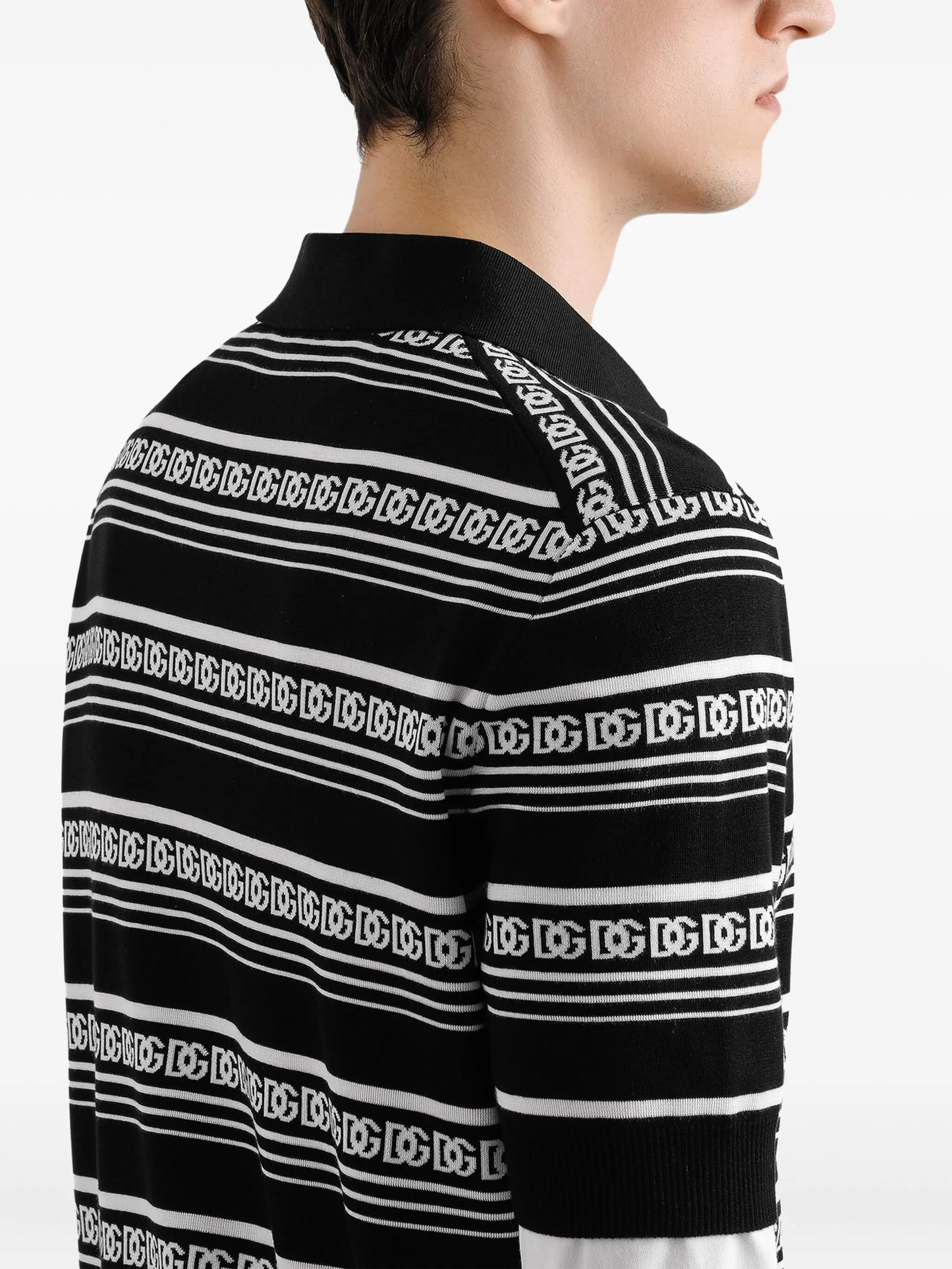 silk polo shirt