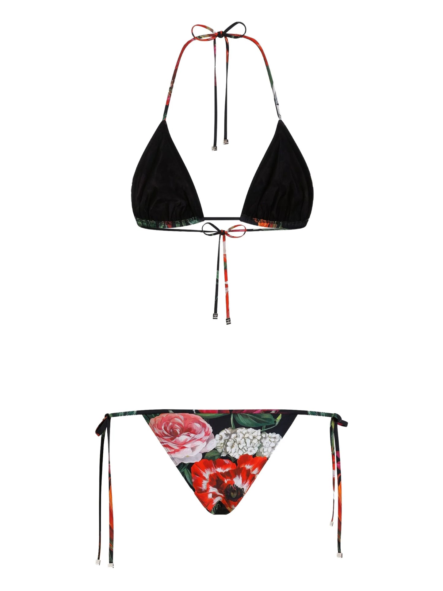floral-print bikini set