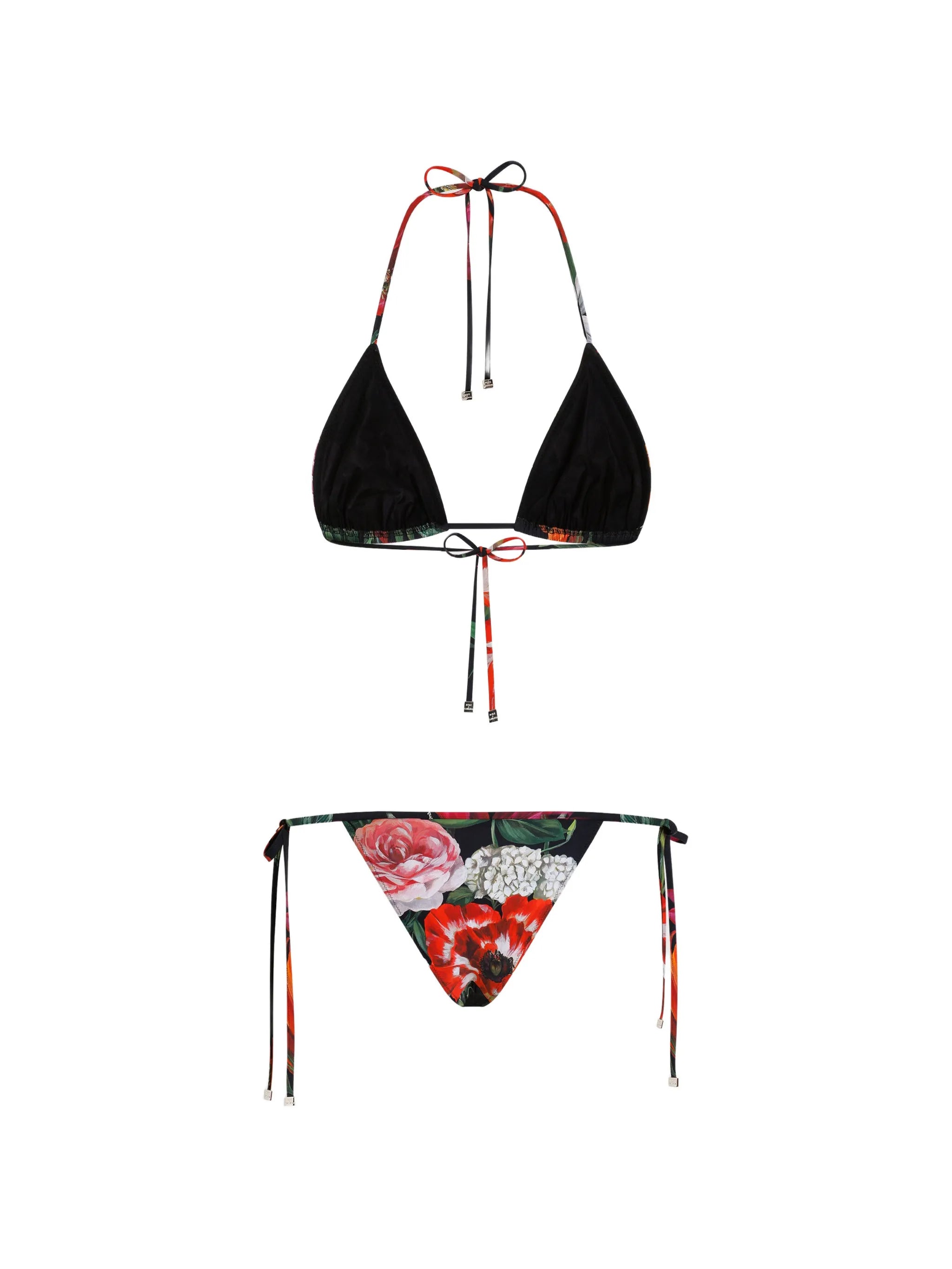 floral-print bikini set